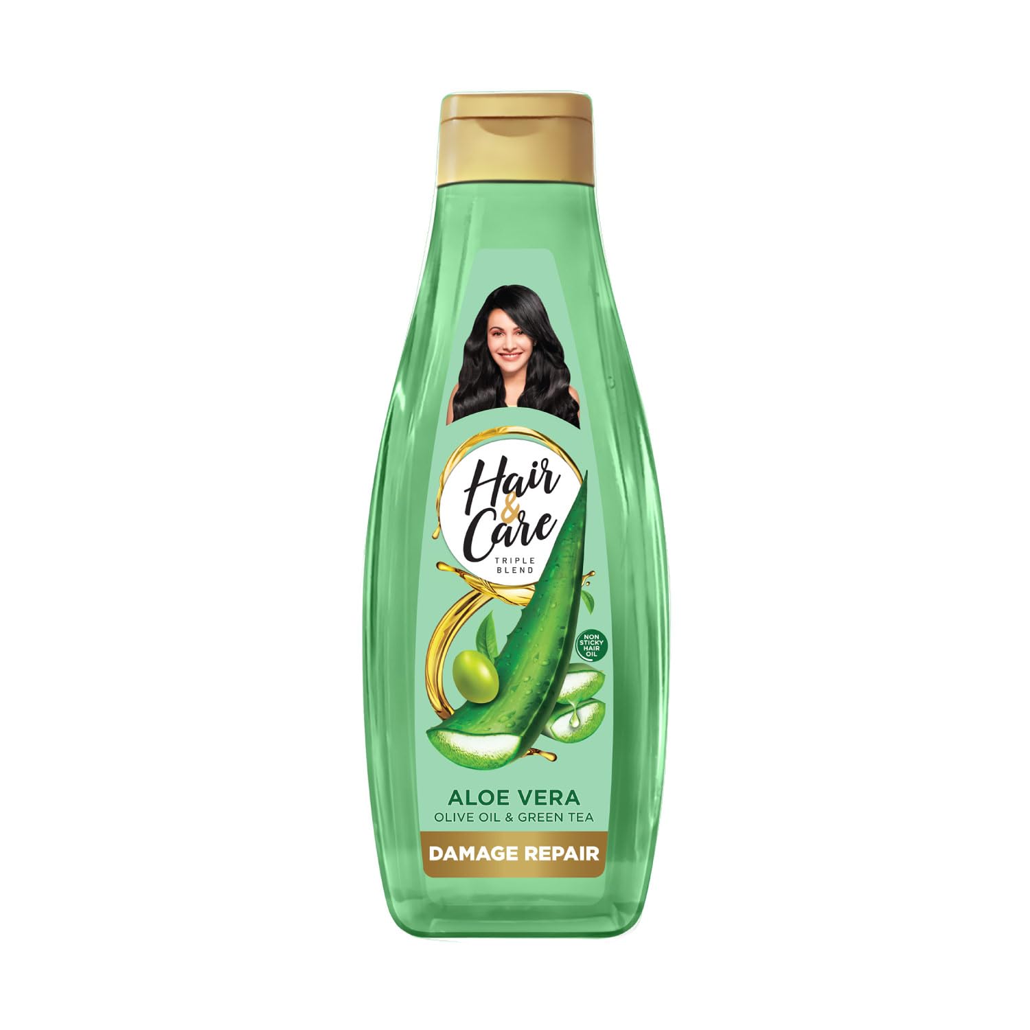 Best Hair Repair Oil for Damaged Hair - Non-Sticky Formula with Aloe Vera, Olive Oil & Green Tea Extract - 300ml Bottle - Perfect for Dry, Frizzy Hair & Split Ends Treatment - Salon Quality Hair Care at Home