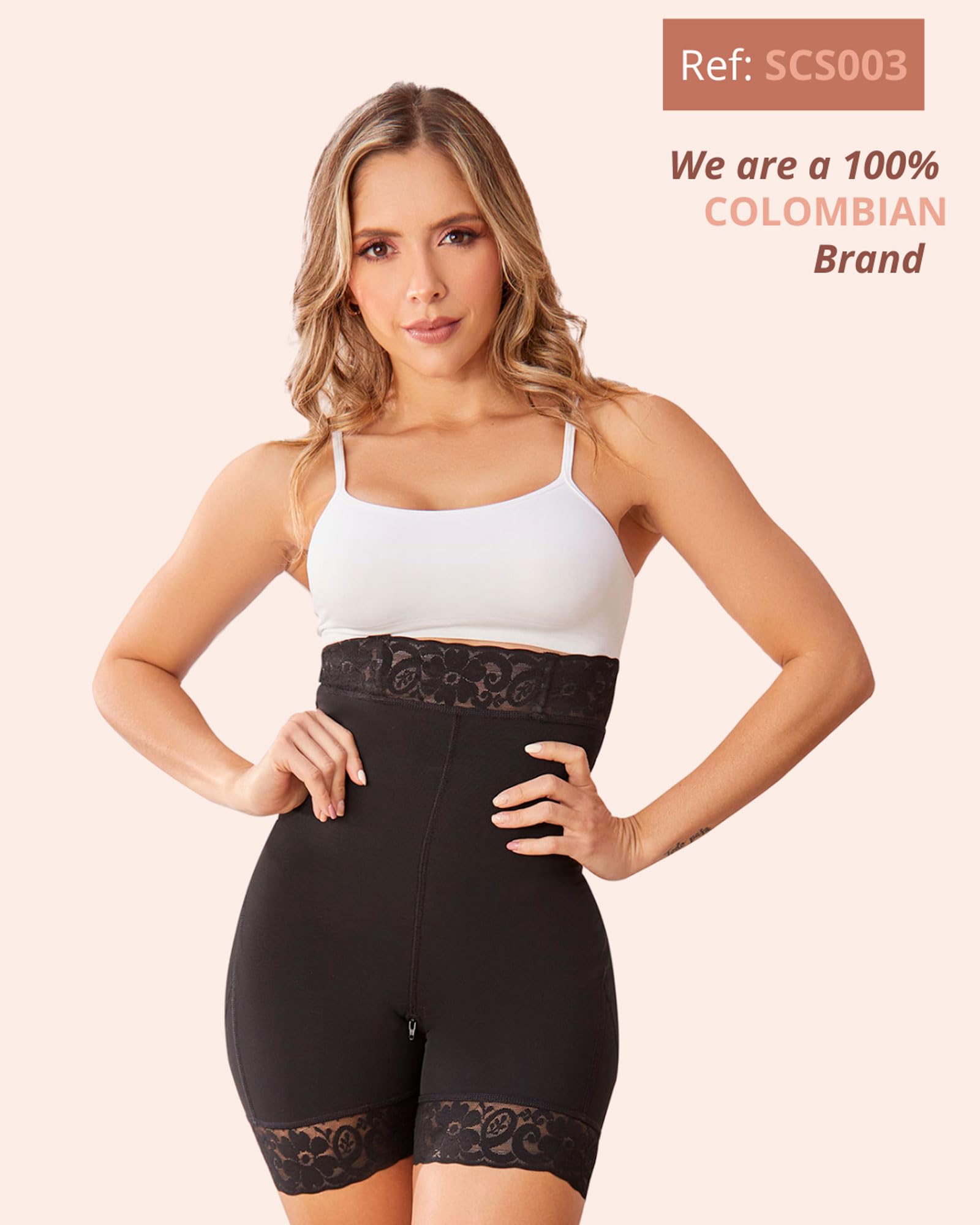 SHAPE CONCEPT Butt Lifting Shorts for Women - High Compression Shapewear with Butt Enhancement & Tummy Control - Perfect for Workouts, Body Shaping & Everyday Wear
