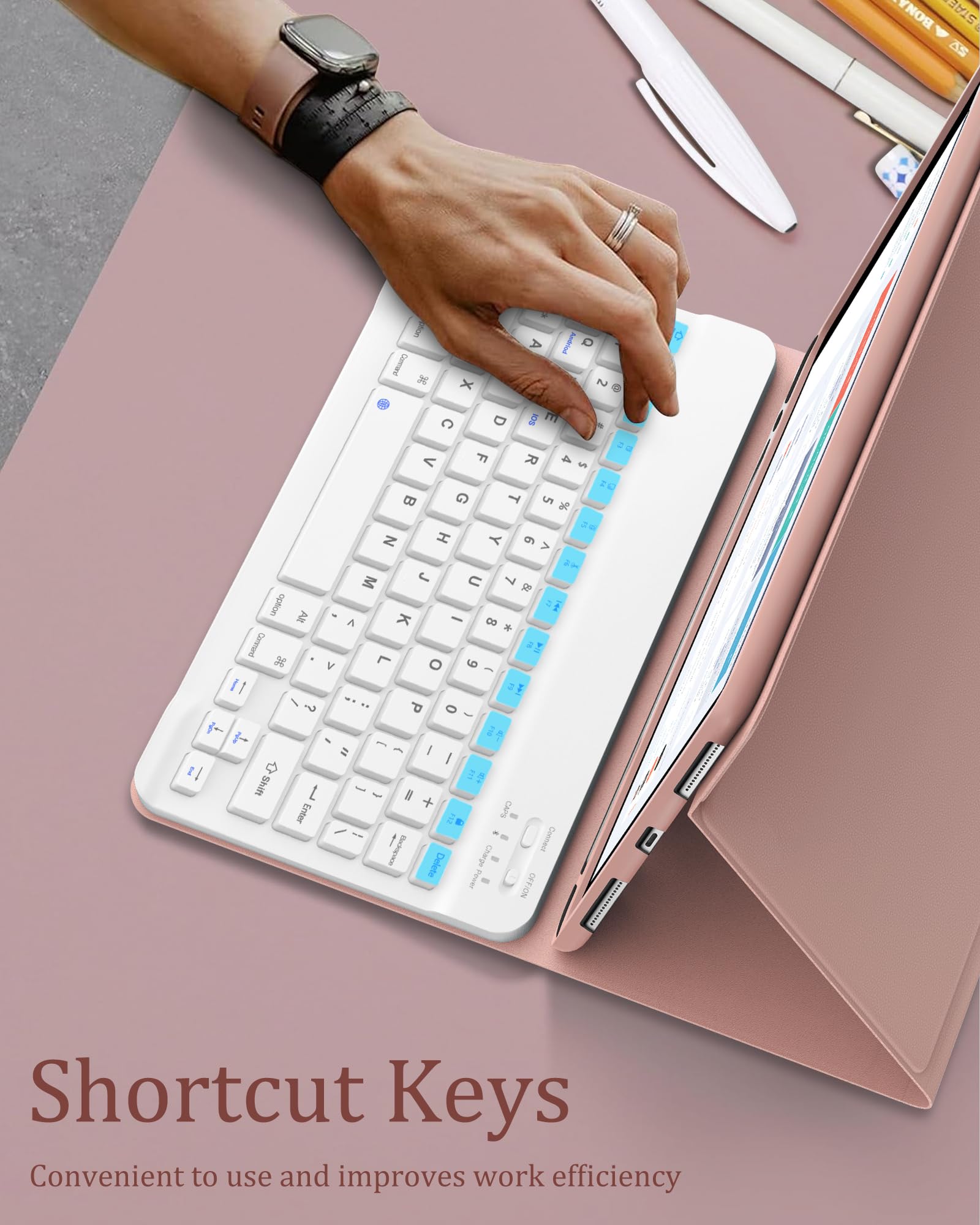 Premium Detachable Wireless Keyboard Case for iPad 9th/10.2