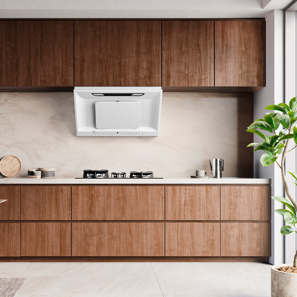 FR SC2090 R SM 60cm Inclined Design Stainless Steel Cooker Hood - Powerful Kitchen Exhaust Fan for Smoke & Odor Removal - Perfect for Modern Home Cooking & Open Kitchen Designs