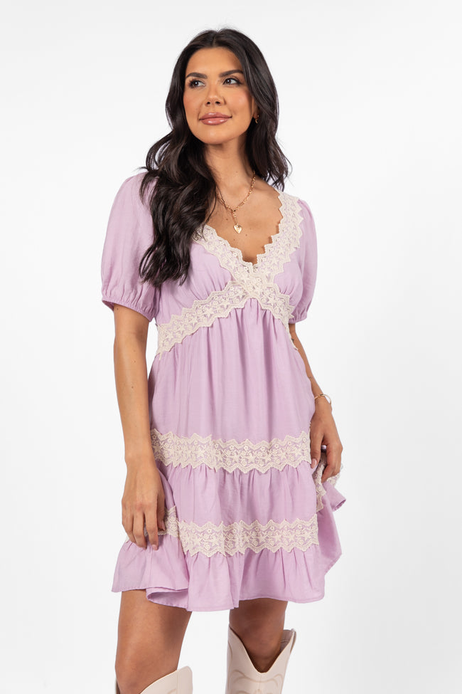 Pink Lace Trim Mini Dress - Flirty Summer Party Dress for Women | Perfect for Dates, Cocktails & Beach Vacations