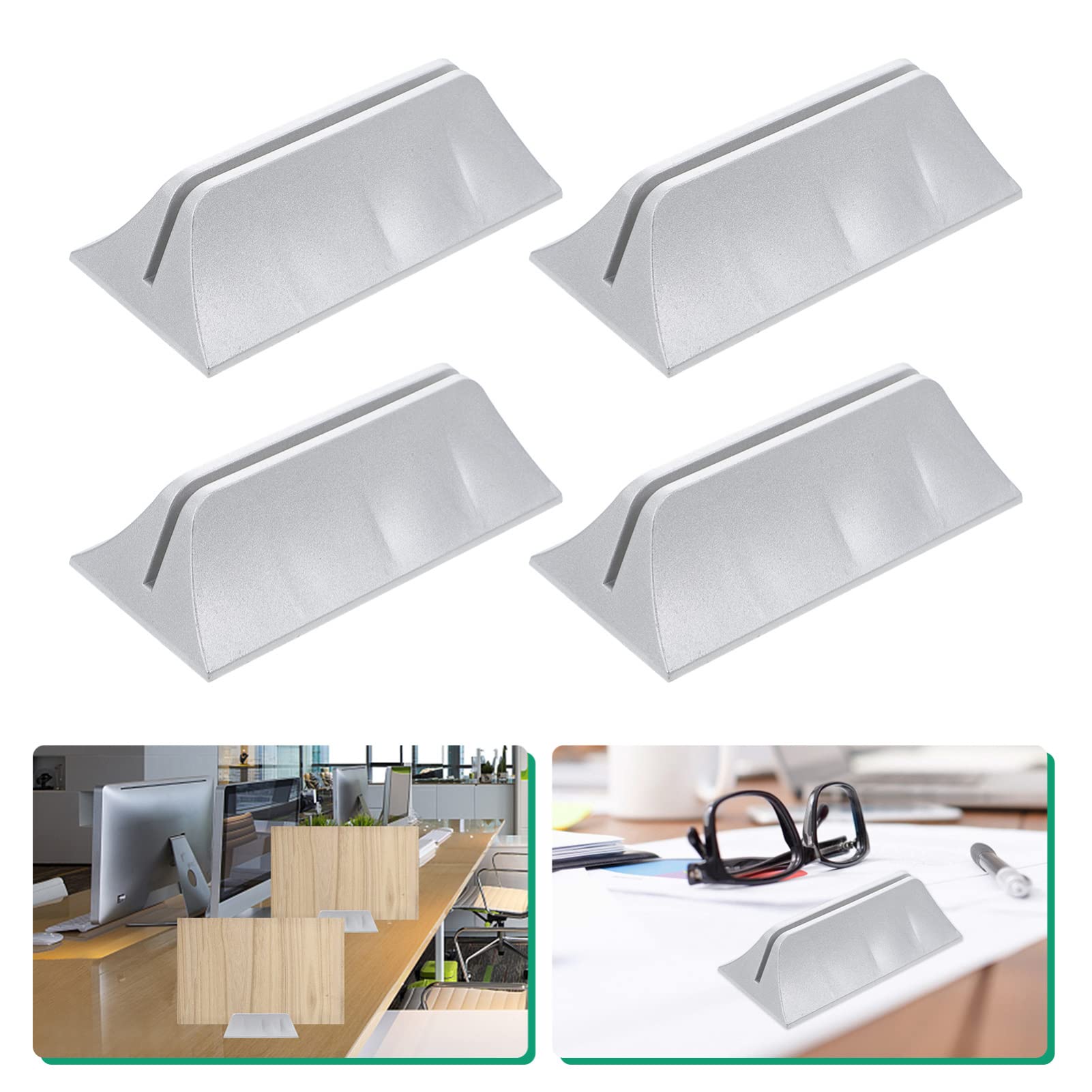4pcs Removable Screen Clip Partition Support Brackets - Desk Privacy Screen Clips & Divider Clamps - Durable ABS Plastic Privacy Screen Holders for Office Cubicles, Workstations & Home Desks - Perfect for Creating Private Workspaces in Open Offices or Shared Environments