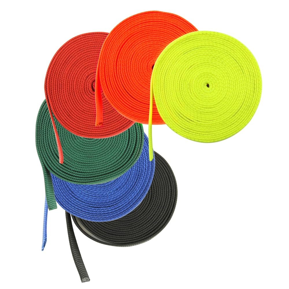 1 Inch Red Nylon Webbing Spools - Heavy Duty Straps for Outdoor Gear, DIY Projects & Camping Equipment