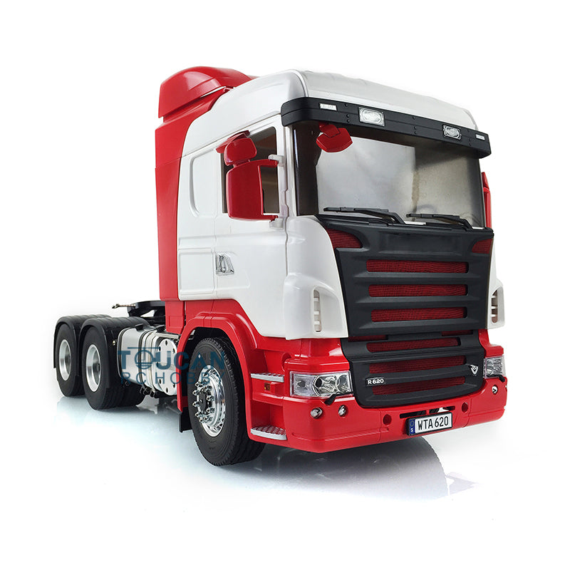 1/14 Scale LESU RC 6x6 Metal Chassis Tractor Truck - Painted Cabin, Lock Differential, Servo Motor - Simulation Vehicle for Hobbyists & DIY Enthusiasts - Perfect for Off-Road Adventures & Model Collection Displays