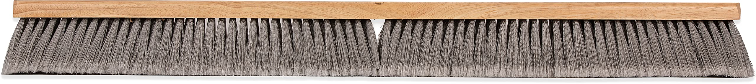 SPARTA Flo-Pac Plastic Flagged Sweep Floor Broom - 36 Inch Gray Industrial Broom for Cleaning Warehouses, Garages & Driveways (Pack of 6) - Heavy Duty Commercial Cleaning Tool for Dust, Debris & Large Areas