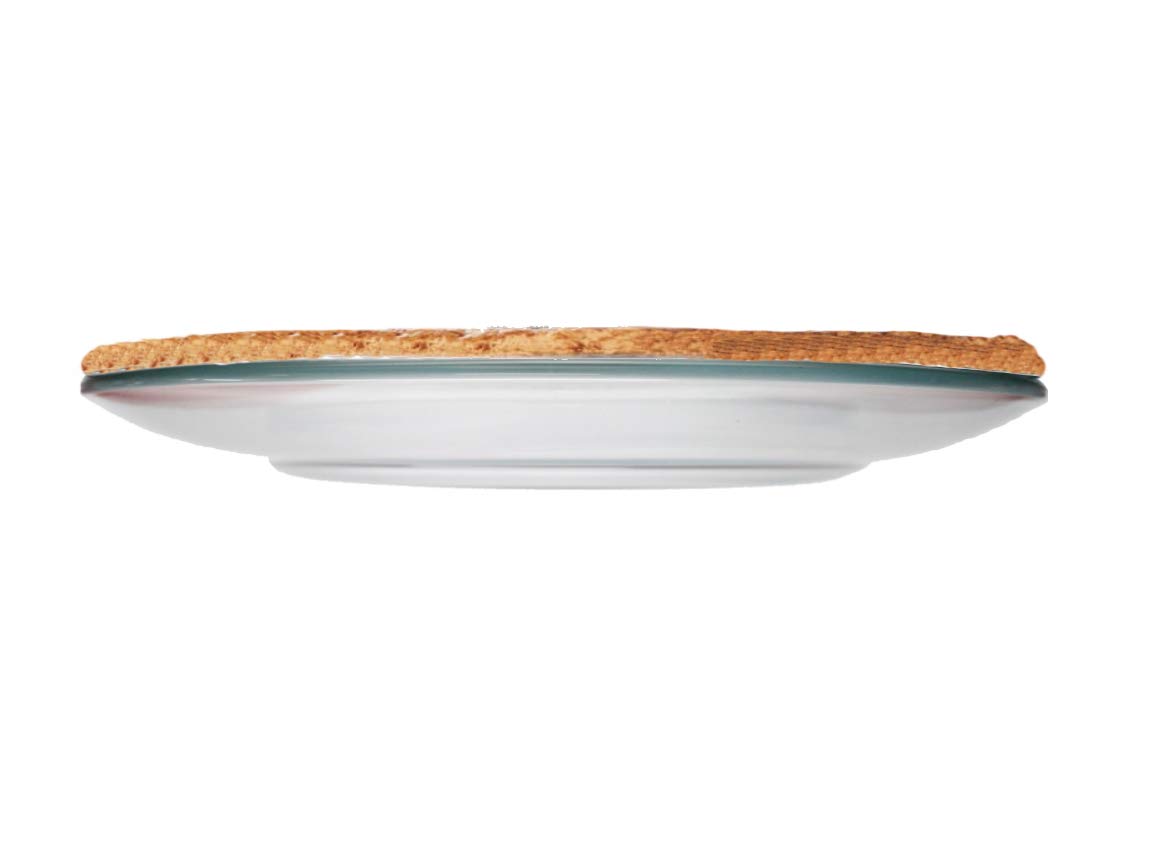 Dunlevy 10-Inch Oven-Safe Glass Pie Plate - Transparent Baking Dish for Pies, Tarts & Flans - Heat-Resistant from Oven to Table (25cm, 1-Piece) - Perfect for Thanksgiving, Christmas Baking & Family Dessert Serving