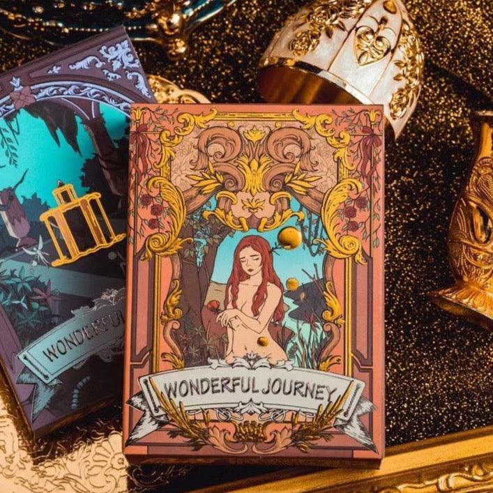 Wonder Journey Premium Golden Playing Cards - Luxury Poker Deck for Magic Tricks, Card Games & Collectors | Perfect for Parties, Casino Nights & Gifts