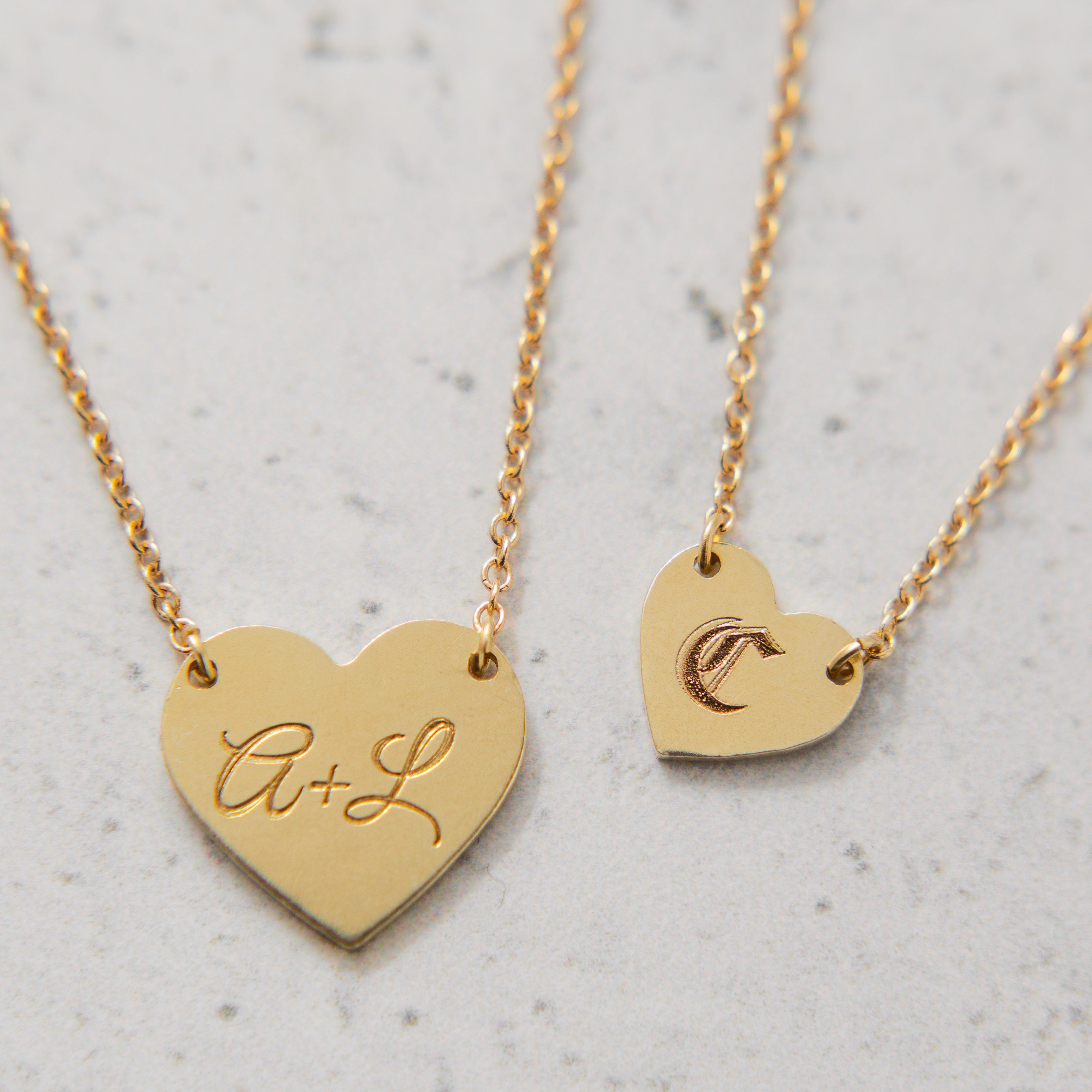Personalized Engravable Mini Heart Necklace for Women - Custom Name & Date Jewelry Gift for Mom, Wife, Girlfriend - Perfect for Anniversaries, Birthdays & Valentine's Day