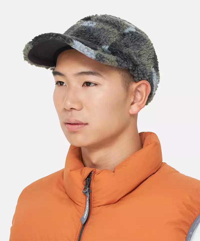 Gramicci x and wander JQ Tape Fleece Cap - Outdoor Hiking & Camping Hat for Men & Women - Warm Winter Beanie for Cold Weather Activities