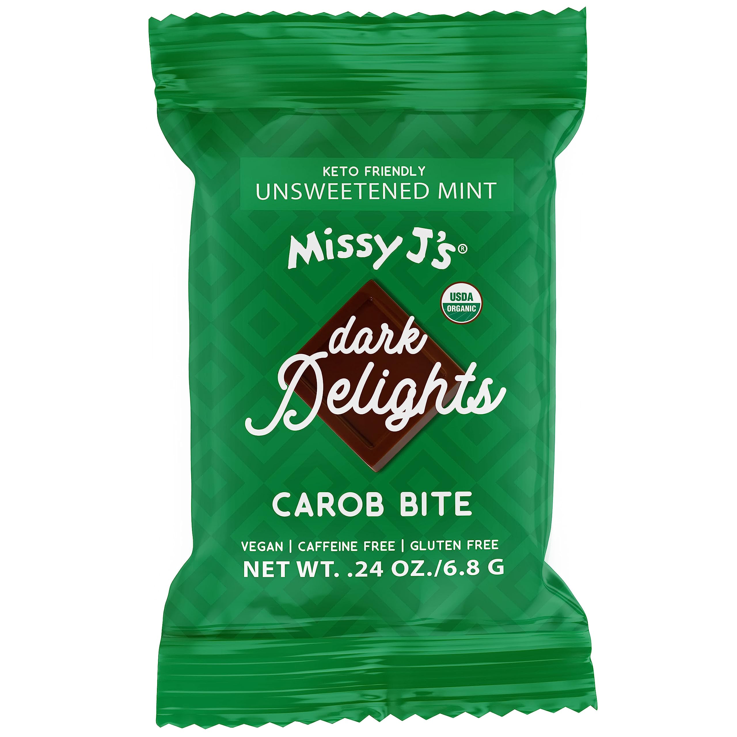 Missy J's Carob Mint Lovers Sampler Pack - 11 Vegan Gluten-Free Snacks, Healthy Chocolate Alternative, Dairy-Free Treats for Weight Loss & Keto Diet | Perfect for Office Snacks, Gift Baskets & Afternoon Tea