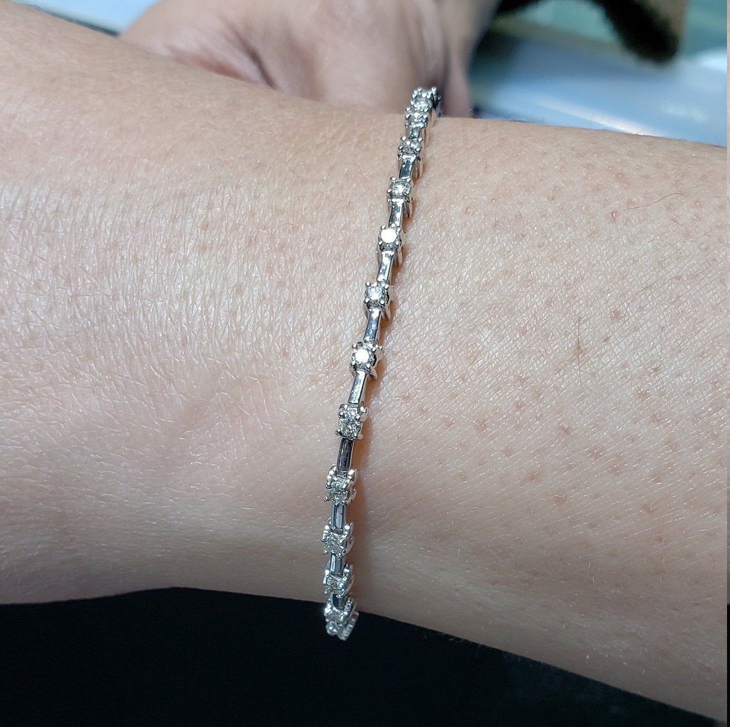 1 Carat Diamond Tennis Bracelet 14k White Gold - Elegant & Durable Jewelry for Women, Perfect for Weddings, Anniversaries & Special Occasions