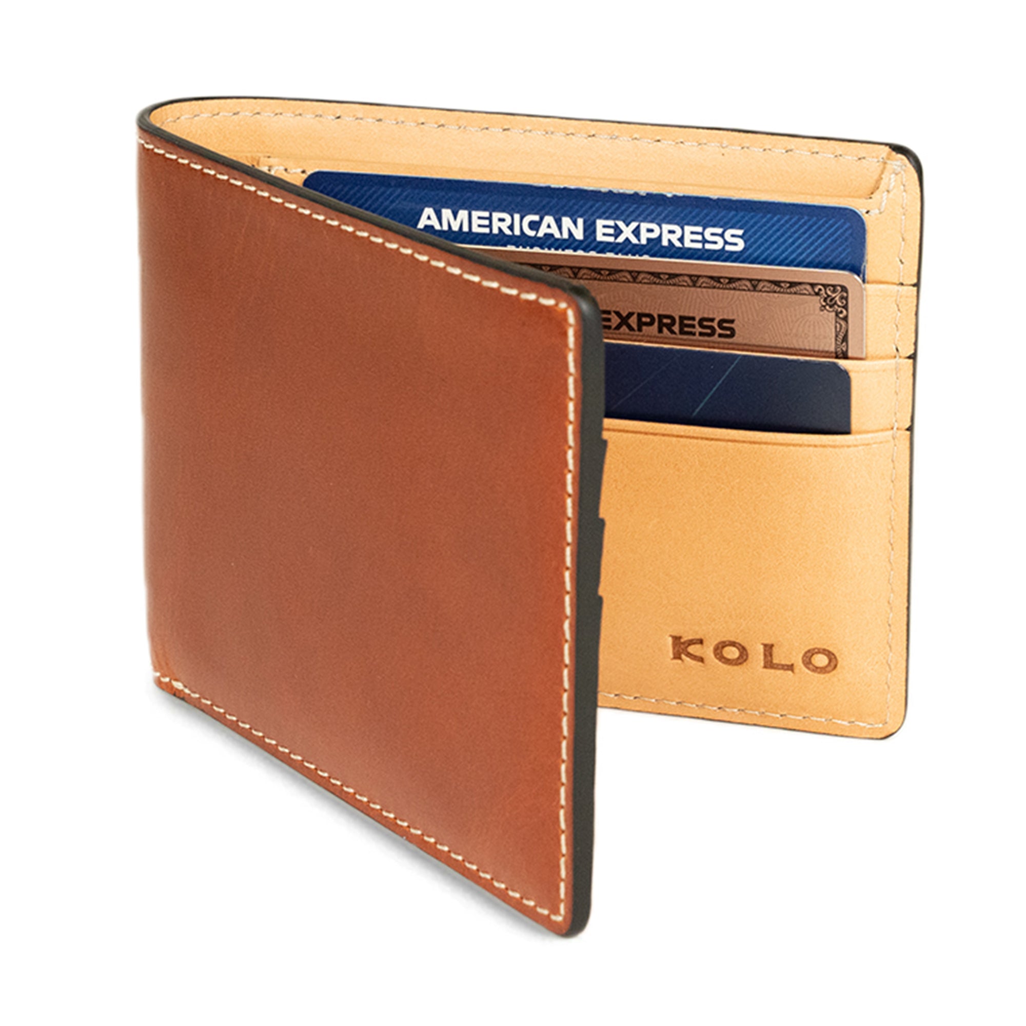 Premium Camden Bi-Fold Leather Wallet for Men - RFID Blocking & Slim Design - Perfect for Everyday Use, Travel, and Business