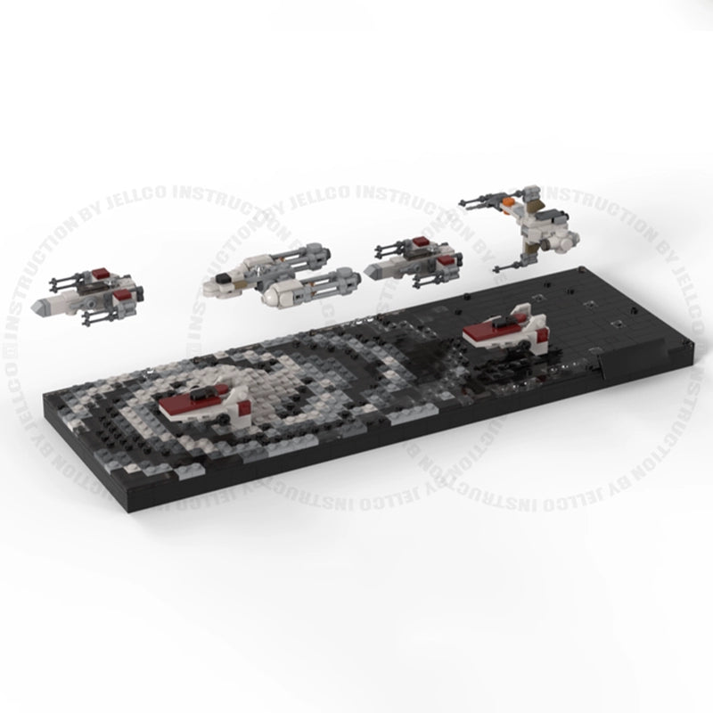 2003PCS MOC 71664 Star Wars Micro Diorama Set - Episode 5: Rebel Fleet Finale | Ultimate Collectible Building Blocks for Adults & Fans | Perfect for Display, Gifts & Star Wars Themed Decor