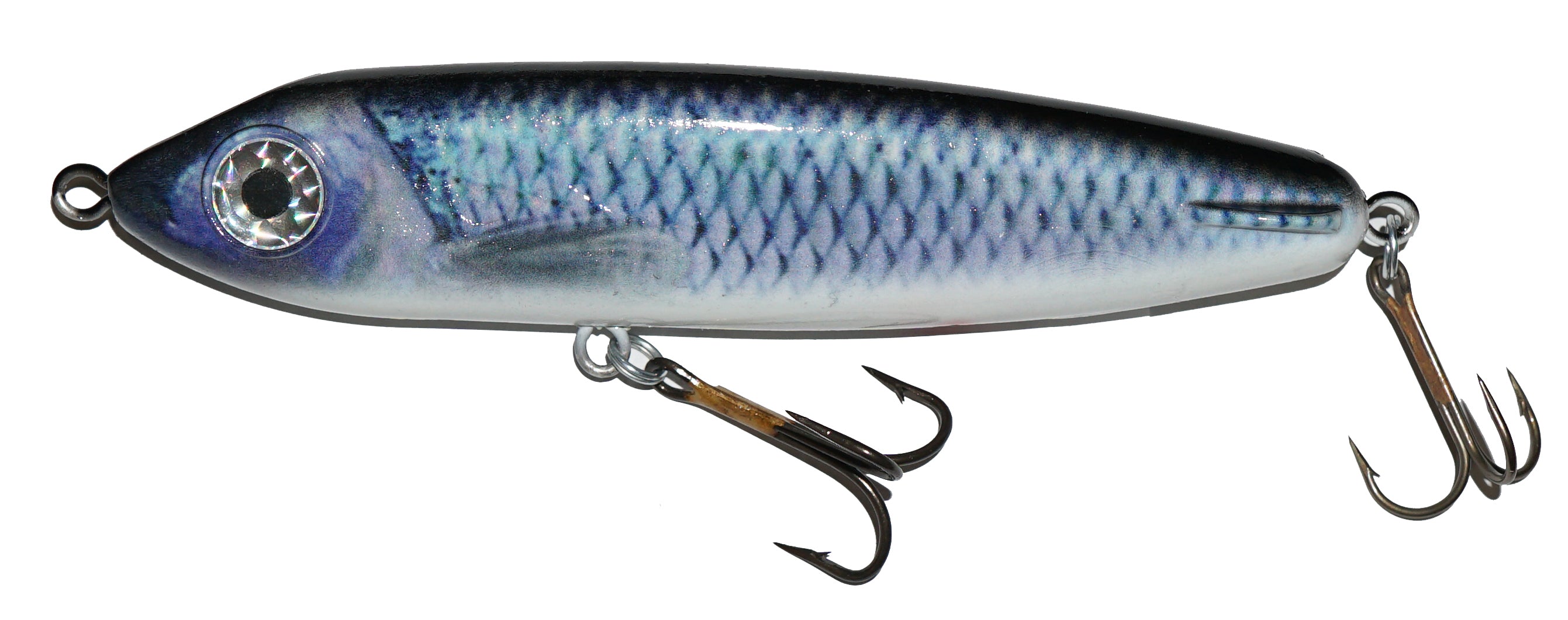 Drifter Hellhound 8 Inch Glide Bait Fishing Lure - Realistic Live Image Series for Bass, Pike and Musky - Perfect for Freshwater and Saltwater Fishing