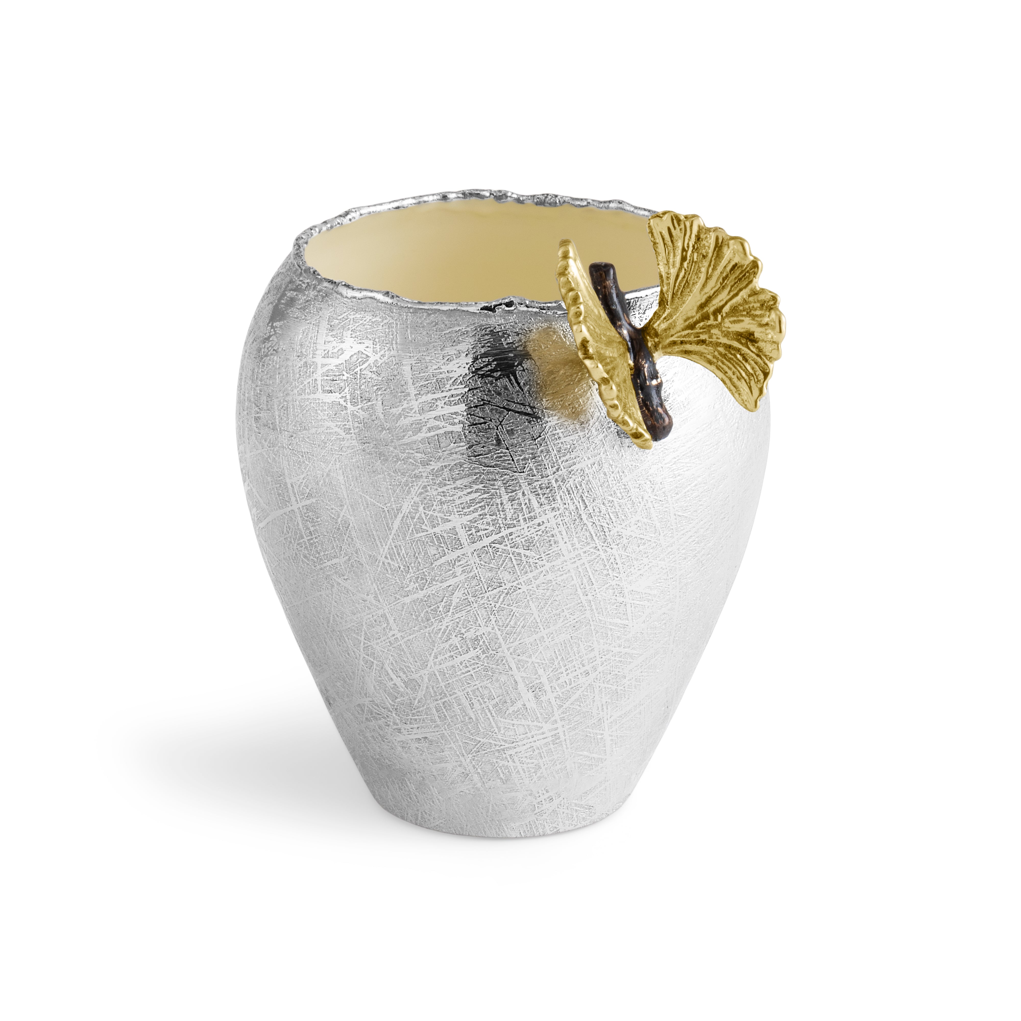 Elegant Butterfly Ginkgo Vase - Handmade Ceramic Flower Vase for Home Decor, Wedding Centerpiece & Gift Idea - Perfect for Living Room, Dining Table & Office Desk Decoration