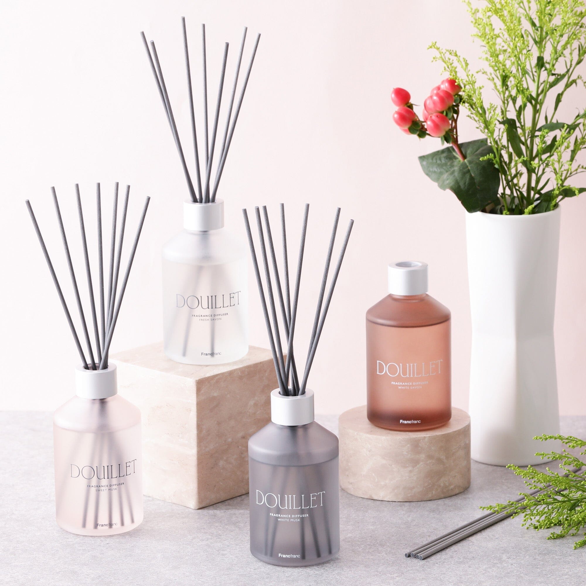 Premium Grey Aromatherapy Diffuser with White Musk Scent - Perfect for Home, Office, Spa & Relaxation Spaces