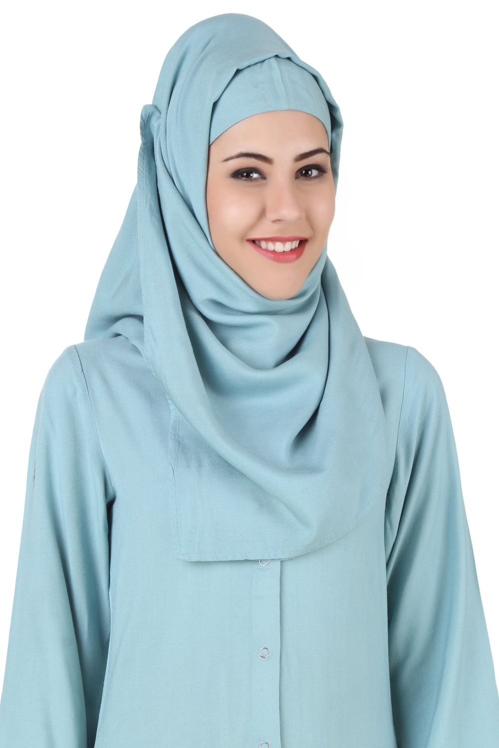 Stylish Sky Blue Rayon Hijab for Women - Soft & Breathable Scarf - Perfect for Daily Wear, Prayer, and Special Occasions