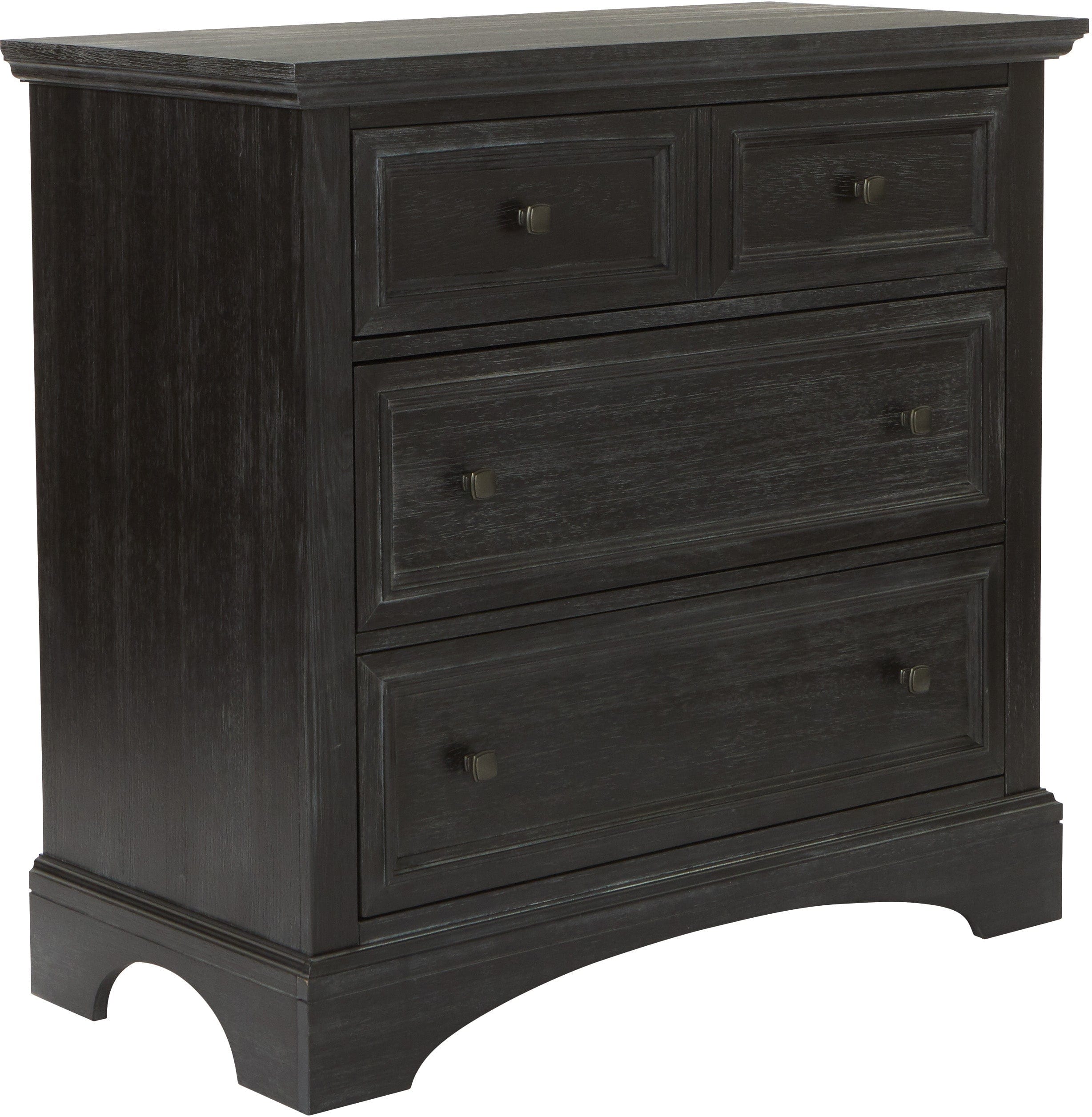 Office Star Farmhouse Basics 3-Drawer Chest [BP 4200 04B] - Rustic Storage Solution for Bedroom, Living Room or Office Organization