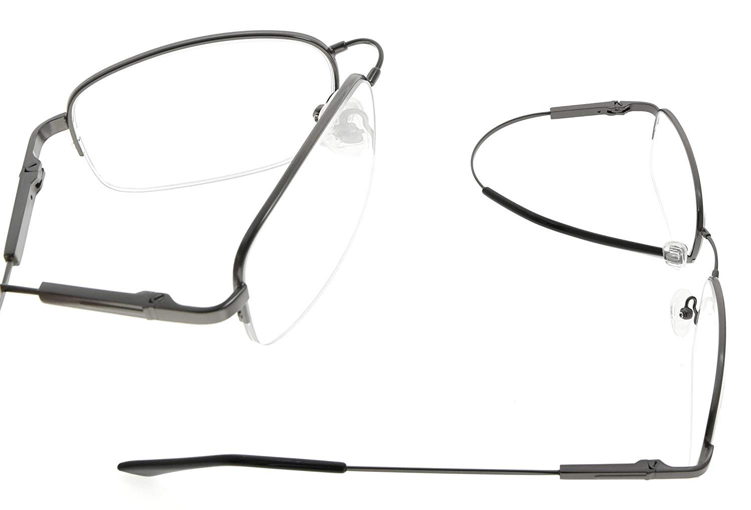 Eyekepper 97% Blue Light Blocking Reading Glasses - Anti Eye Strain Computer Glasses for Men & Women - Titanium Frame Memory Readers for Better Sleep - Perfect for Office Work, Gaming & Nighttime Reading