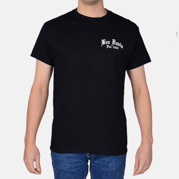 9091 Paisley Logo T-Shirt for Men - Soft Cotton Black Graphic Tee - Casual Wear, Street Style & Everyday Outfits