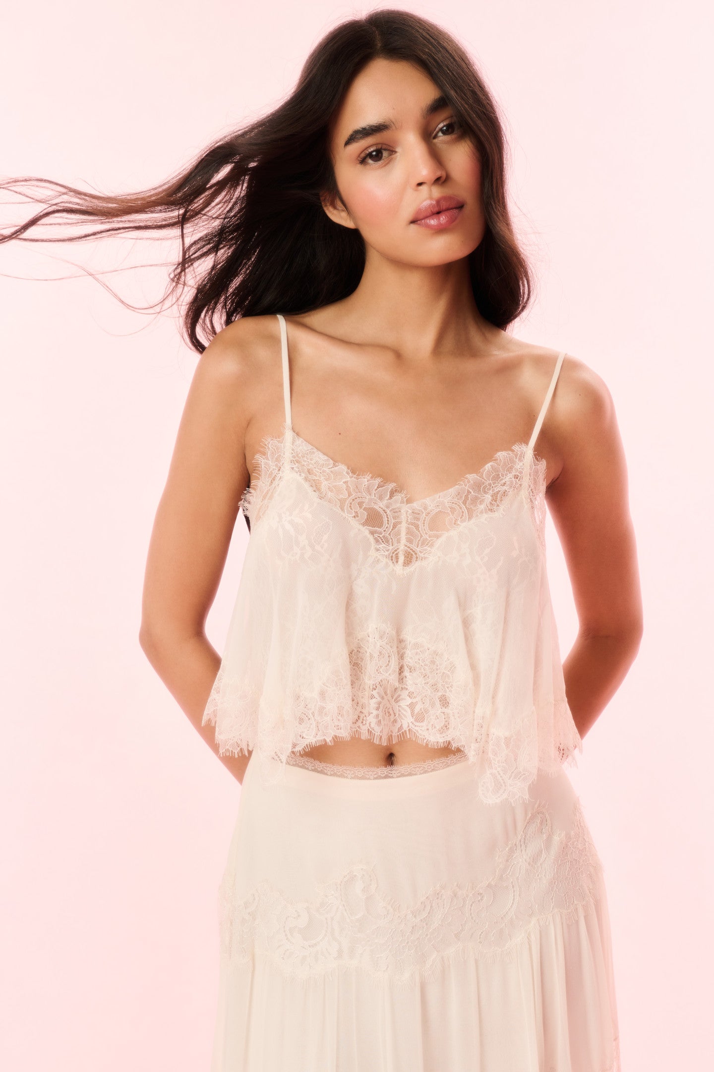 Elegant Elysia Silk Lace Blouse for Women - Breathable Summer Tops for Casual Wear, Date Night & Special Occasions
