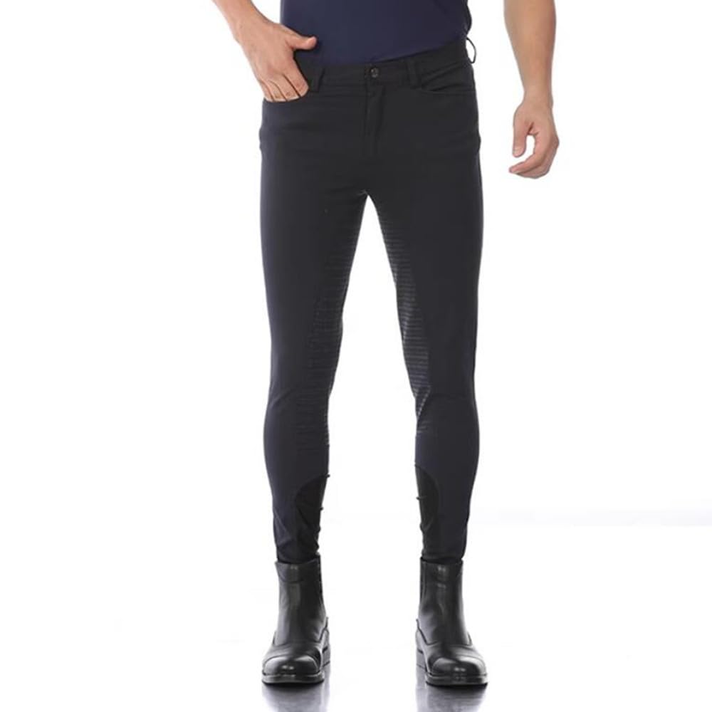 Men's Equestrian Breeches with Full Seat Silicone Grip - Comfortable Horse Riding Pants for Professional & Casual Equestrian Sports - Perfect for Show Jumping, Dressage & Trail Riding