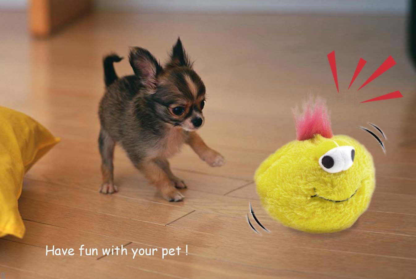 Interactive Plush Electric Dog Toy with Vibration & Squeaky Sounds - Battery Operated Pet Anxiety Relief Toy for Boredom Prevention (Kit) - Perfect for Indoor Play, Training & Keeping Dogs Entertained