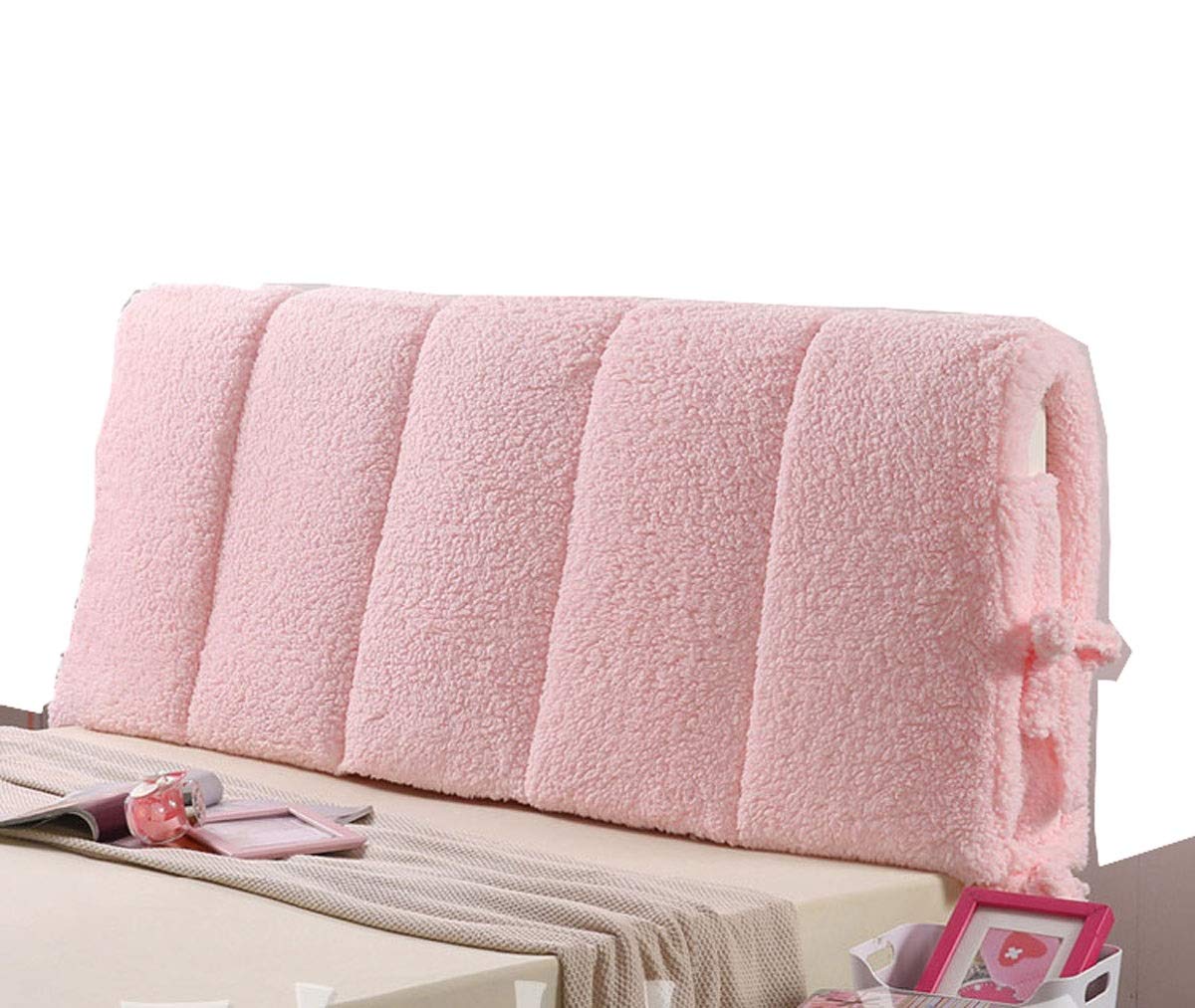 ZWDM Plush Thicken European Headboard Slipcover Protector - Brown 210x60cm - Luxury Bedroom Decor for King/Queen Beds - Perfect for Home, Hotel & Airbnb Styling