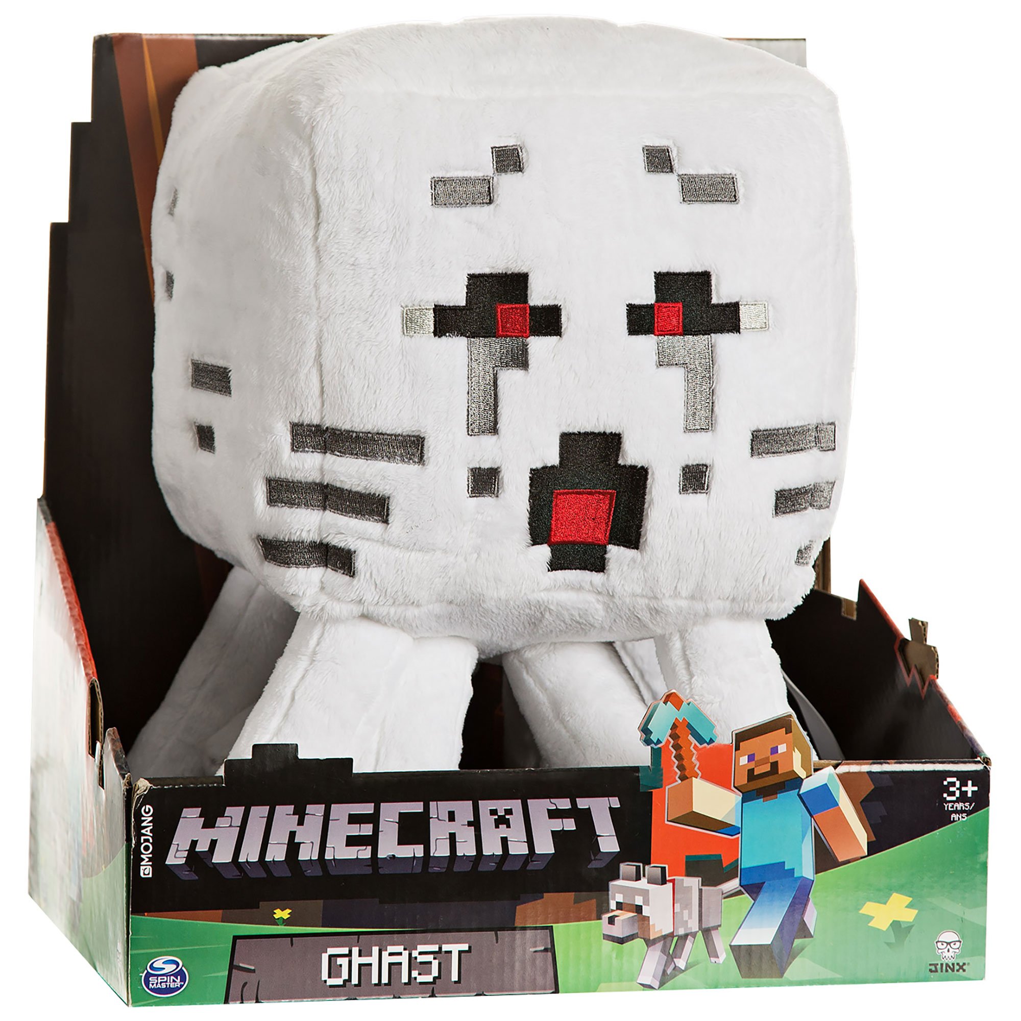Official JINX Minecraft Ghast Plush Stuffed Toy - 13