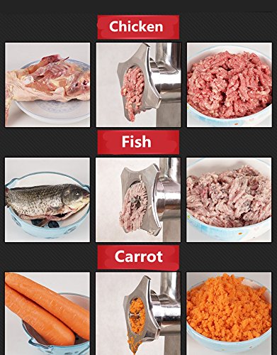Commercial Electric Stainless Steel Meat Grinder - 175KG/H Automatic Meat Cutter & Vegetable Dicer for Home & Restaurant Use (110V) - Perfect for Burgers, Sausages, and Meal Prep