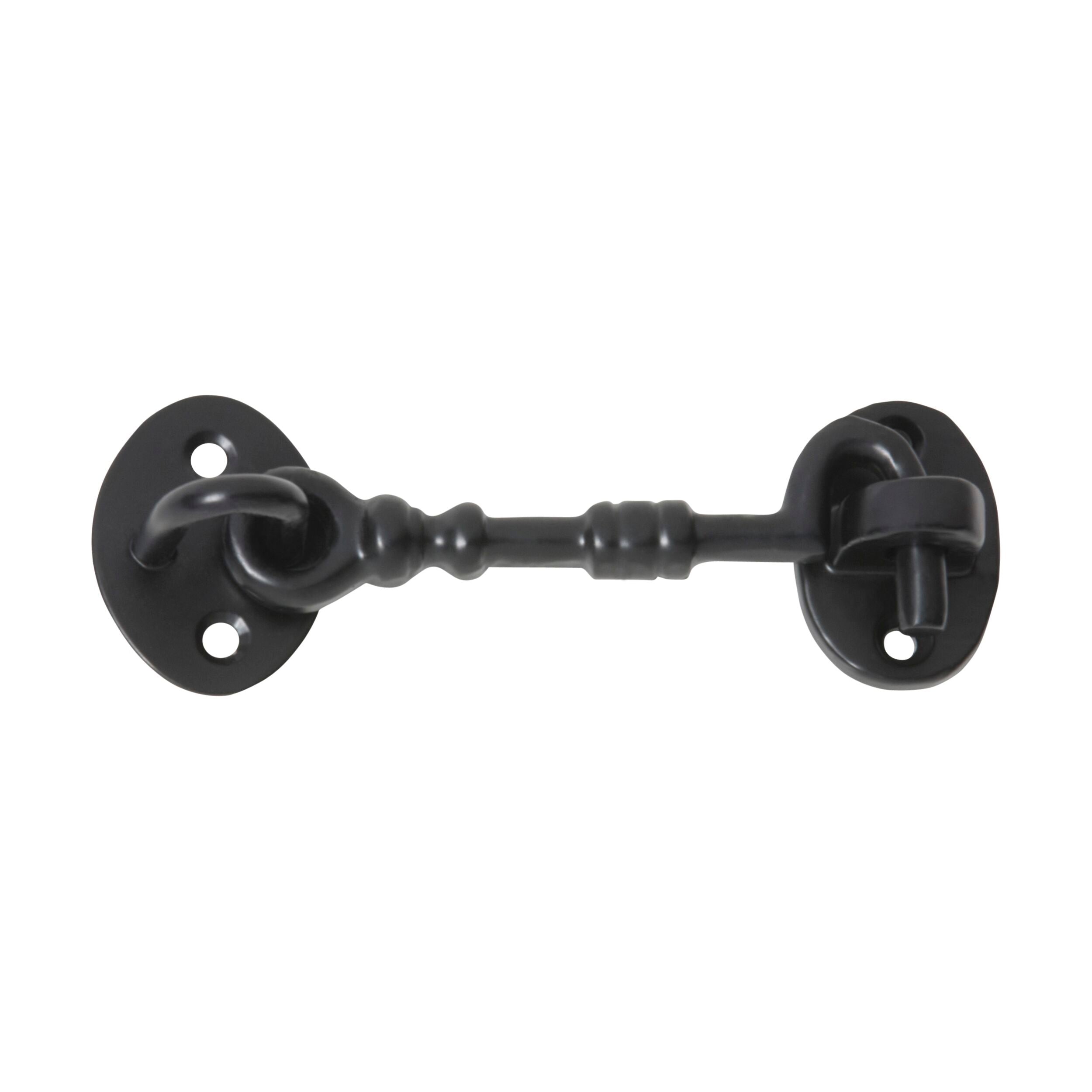 Vintage 1870 Iron Cabin Hook - 100mm (4 Inch) Heavy Duty Door Latch for Rustic Home, Cabin, and Shed Decor - Perfect for Antique Style Doors and Gates