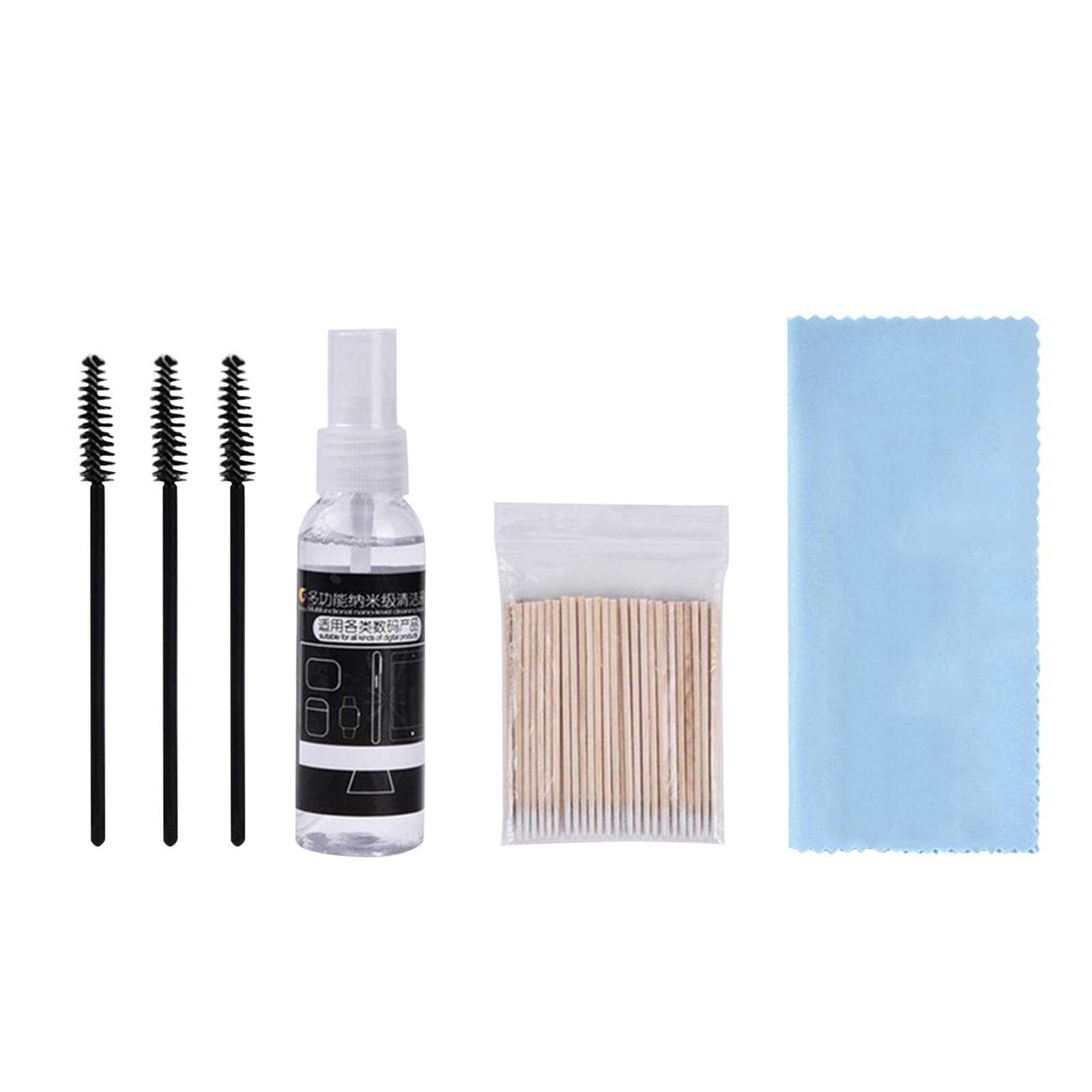 Wireless Cleaning Kit for Computer Keyboard & Earphones - 50ml Cleaning Tools with Air Fryer Organic Solution (Multicolor, One Size) - Perfect for Home Office, Electronics Maintenance & Household Cleaning