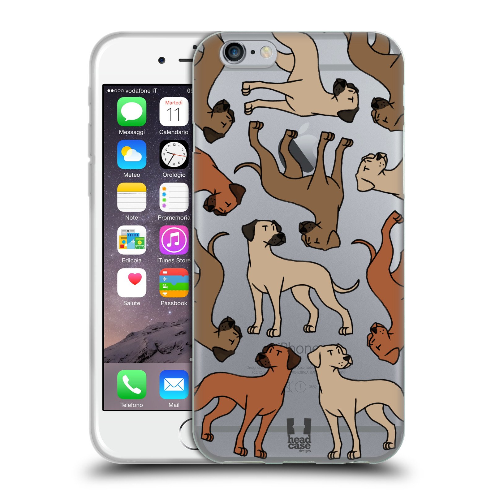 Head Case Designs Rhodesian Ridgebacks Dog Breed Patterns 8 Soft Gel Case for Apple iPhone 6/6s - Perfect for Pet Lovers & Daily Use
