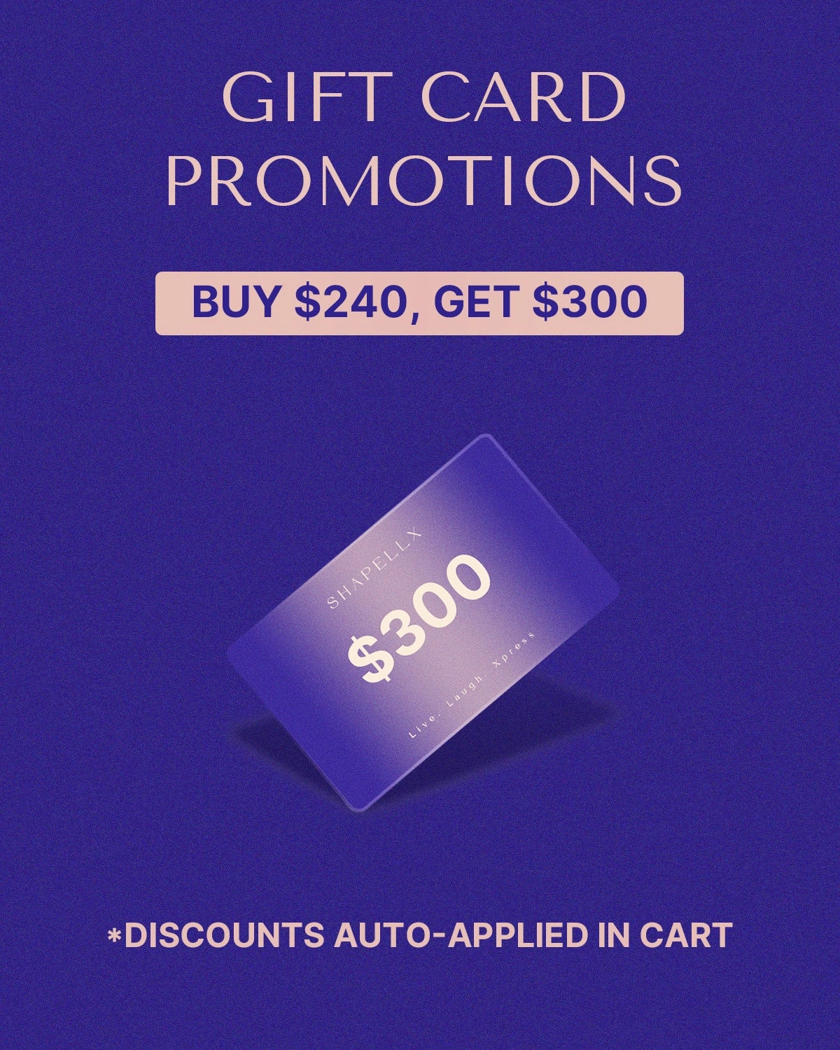 Shapellx E Gift Card - Perfect for Birthdays, Holidays & Special Occasions | Digital Gift Card for Online Shopping