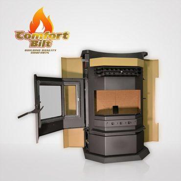 ComfortBilt HP22N 3,000 Sq Ft EPA Certified Pellet Stove with Auto Ignition - 80 lb Hopper Capacity in Apricot Finish | Efficient Home Heating for Living Rooms, Cabins & Basements