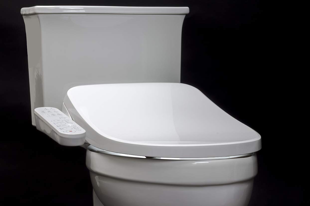 ALPHA BIDET GX Wave Smart Bidet Toilet Seat - Elongated White | Powerful Water Spray | 3 Wash Modes | Heated Seat | Warm Air Dryer | LED Nightlight | Stainless Steel Nozzle | Oscillation & Pulse Functions | Perfect for Modern Bathrooms & Luxury Home Upgrades