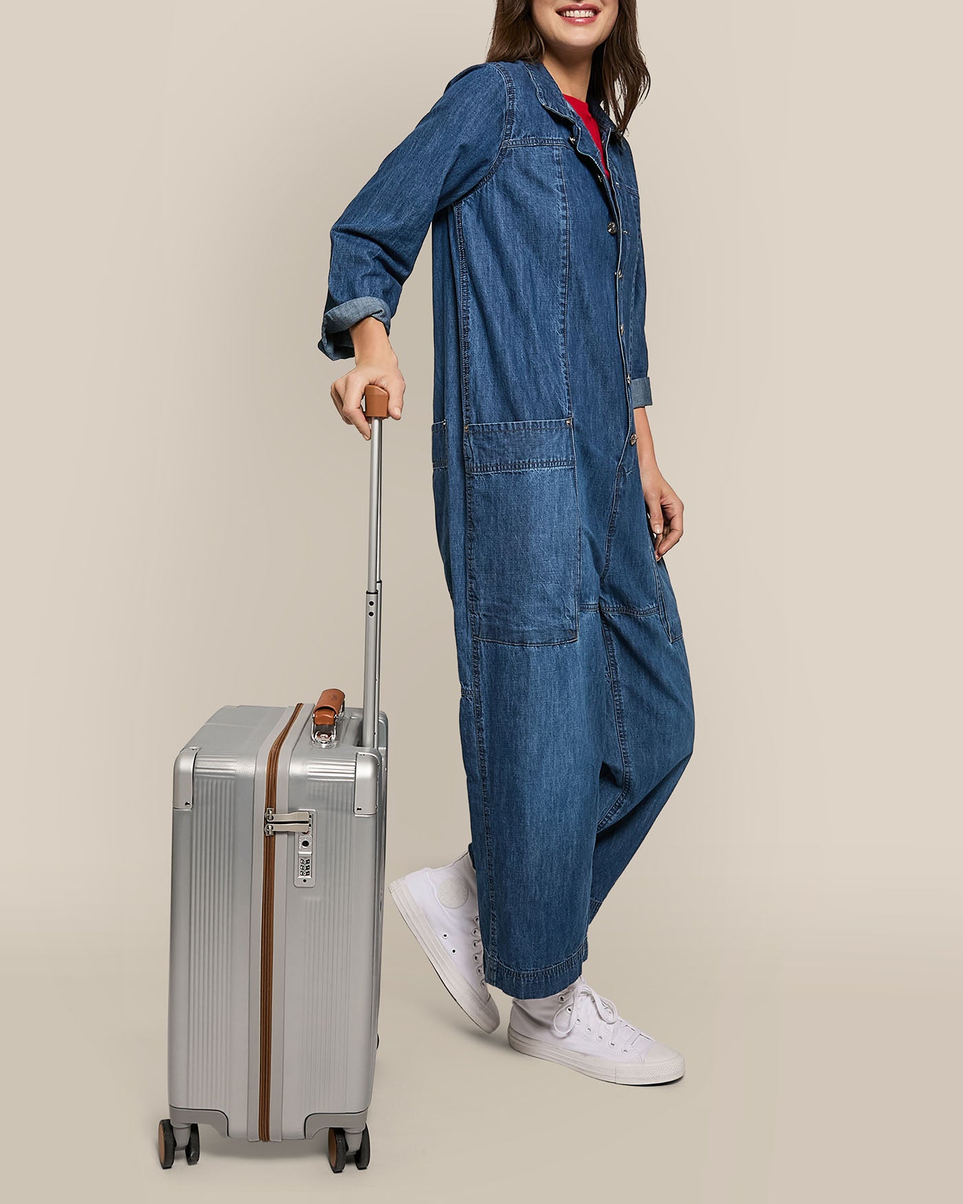 Forever Fly 20 Inch Carry On Hardside Luggage - Lightweight Spinner Suitcase for Air Travel & Weekend Getaways