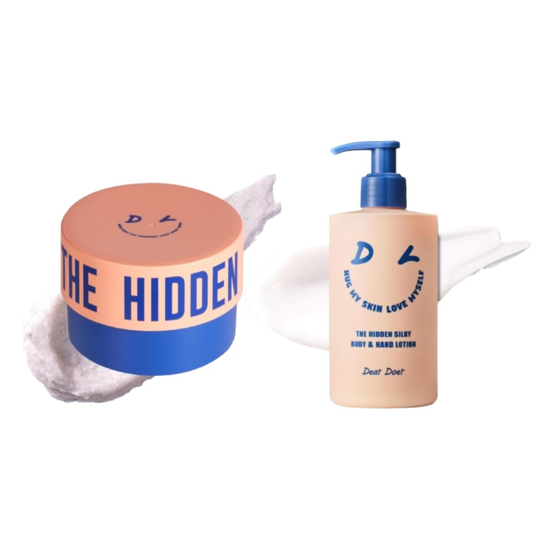Dear Doer Moisturizing 2-in-1 Body Scrub & Wash with Andes Salt - Exfoliating & Hydrating Cleanser | Silky Body & Hand Lotion for Dry Skin - Perfect for Shower & Spa Day Self Care Routine
