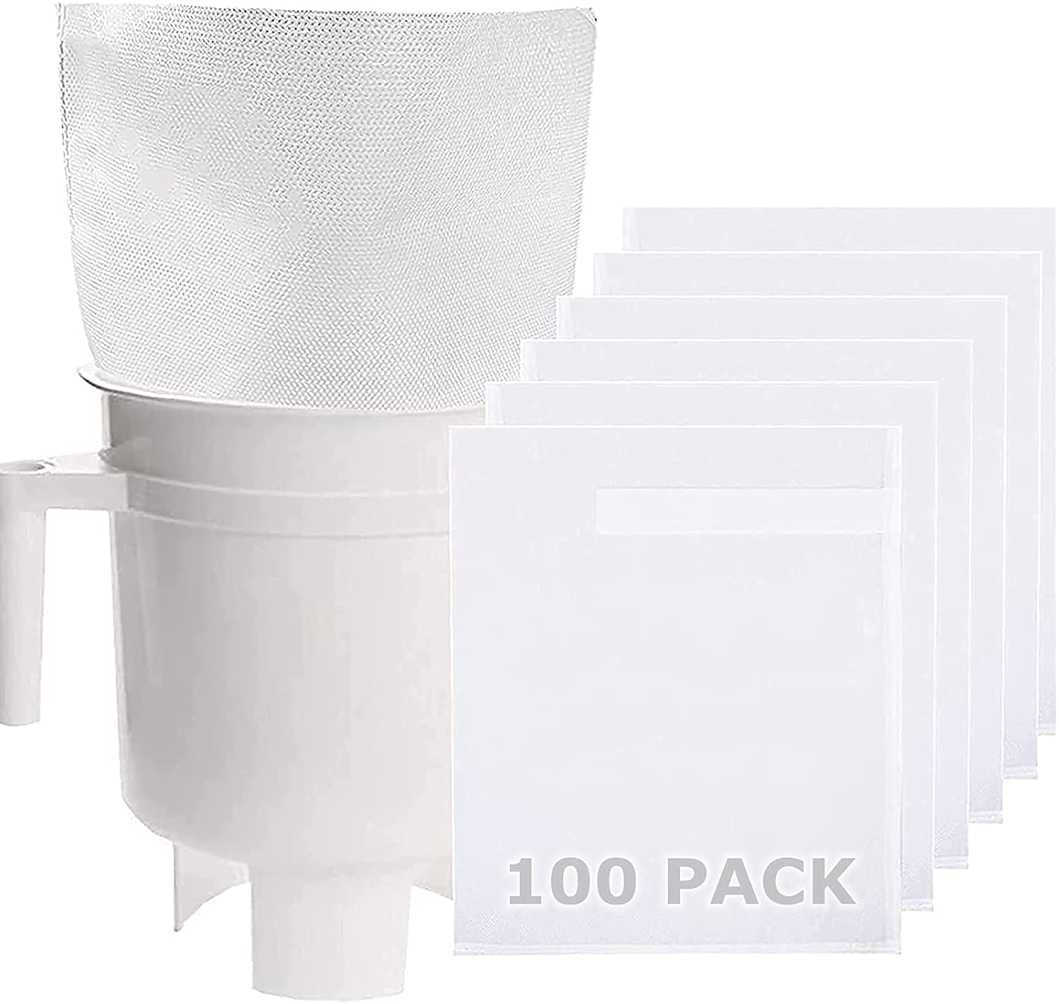 Premium Cold Brew Coffee Filter Bags - 100 Pack Disposable Brewing Bags for Home Cold Brew System (11.25