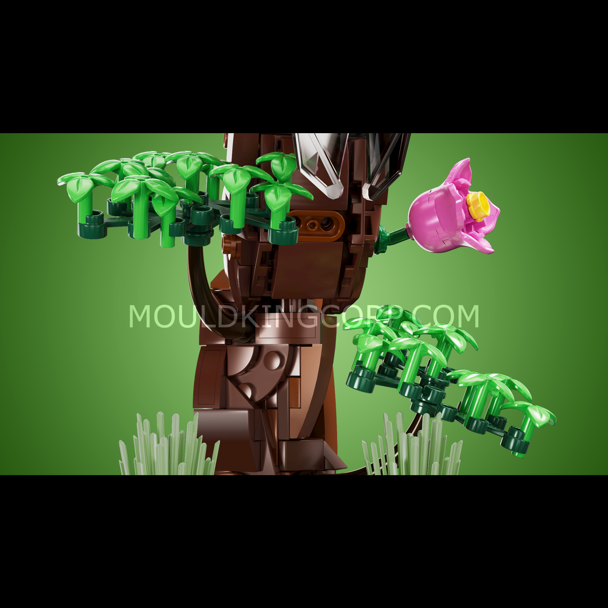 Mould King 10177 Cicada on Tree Branch Building Blocks Set - 415 Pieces STEM Educational Toy for Kids & Adults | Creative DIY Model Kit for Home Decor, Office Display & Insect Collection