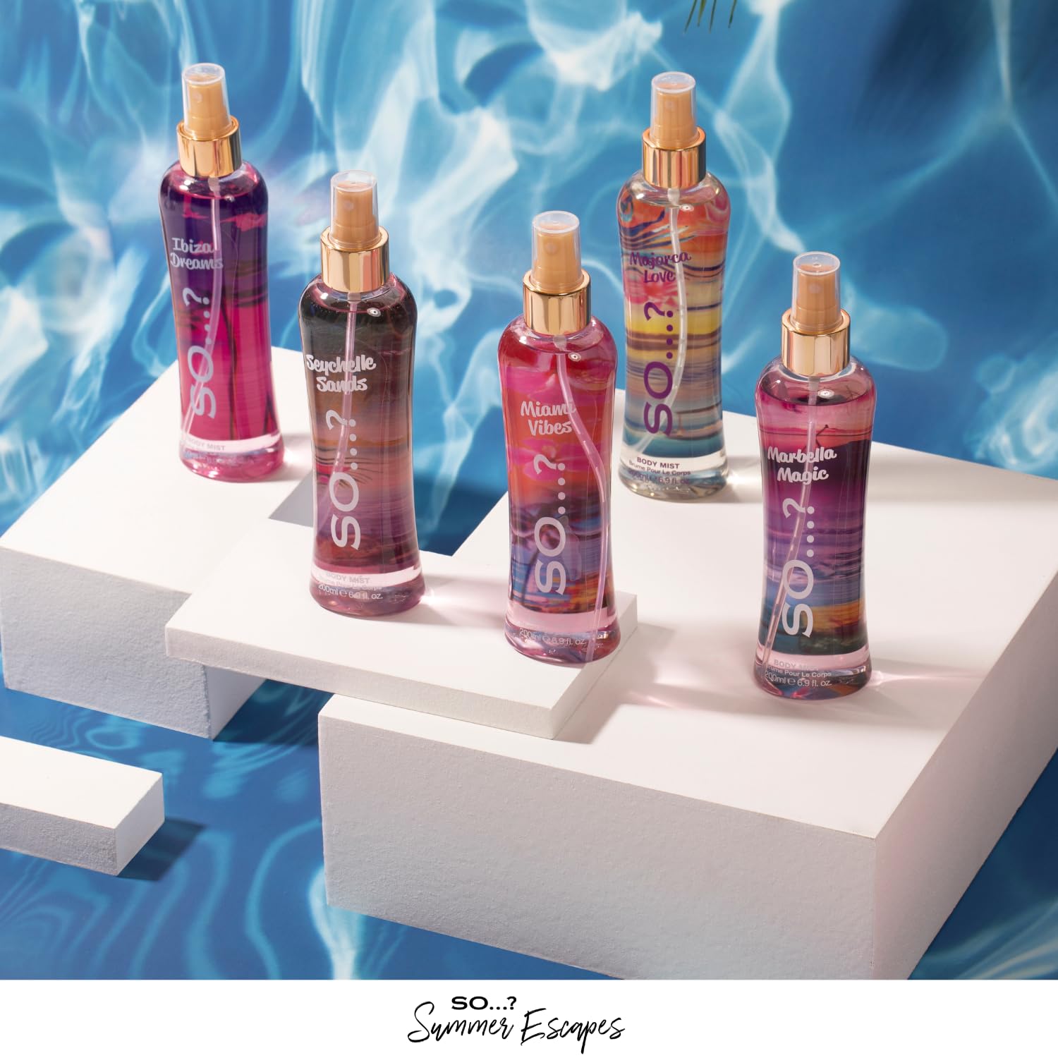 SO...? Escape Dubai Elixir Body Mist 200ml - Vanilla Jasmine Musk Fragrance Spray | Long Lasting Refreshing Perfume for Women | UK's No.1 Body Mist | Perfect for Daily Wear, Date Nights & Travel