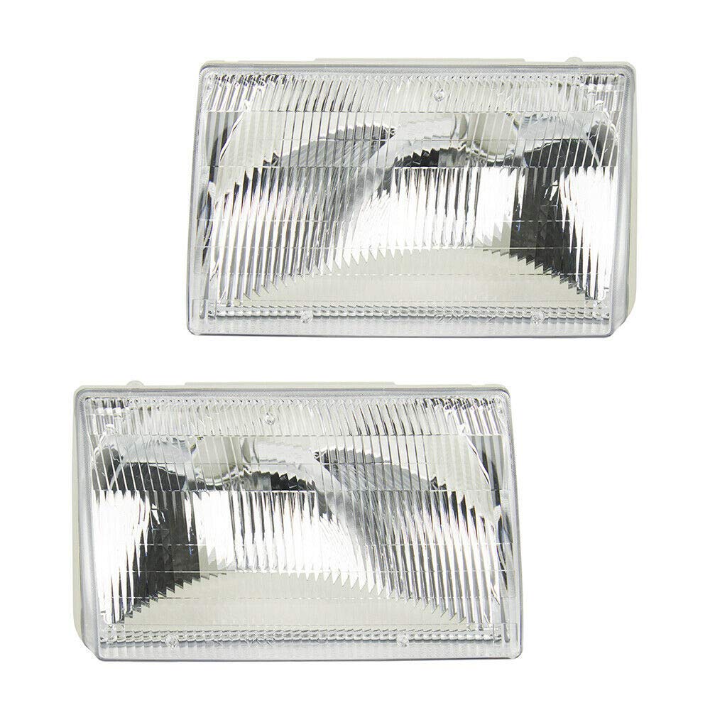 6-Piece Compatible Headlight & Parking Lamp Kit with Front Signal Lens - Perfect for Car Restoration, Replacement & Nighttime Driving Safety