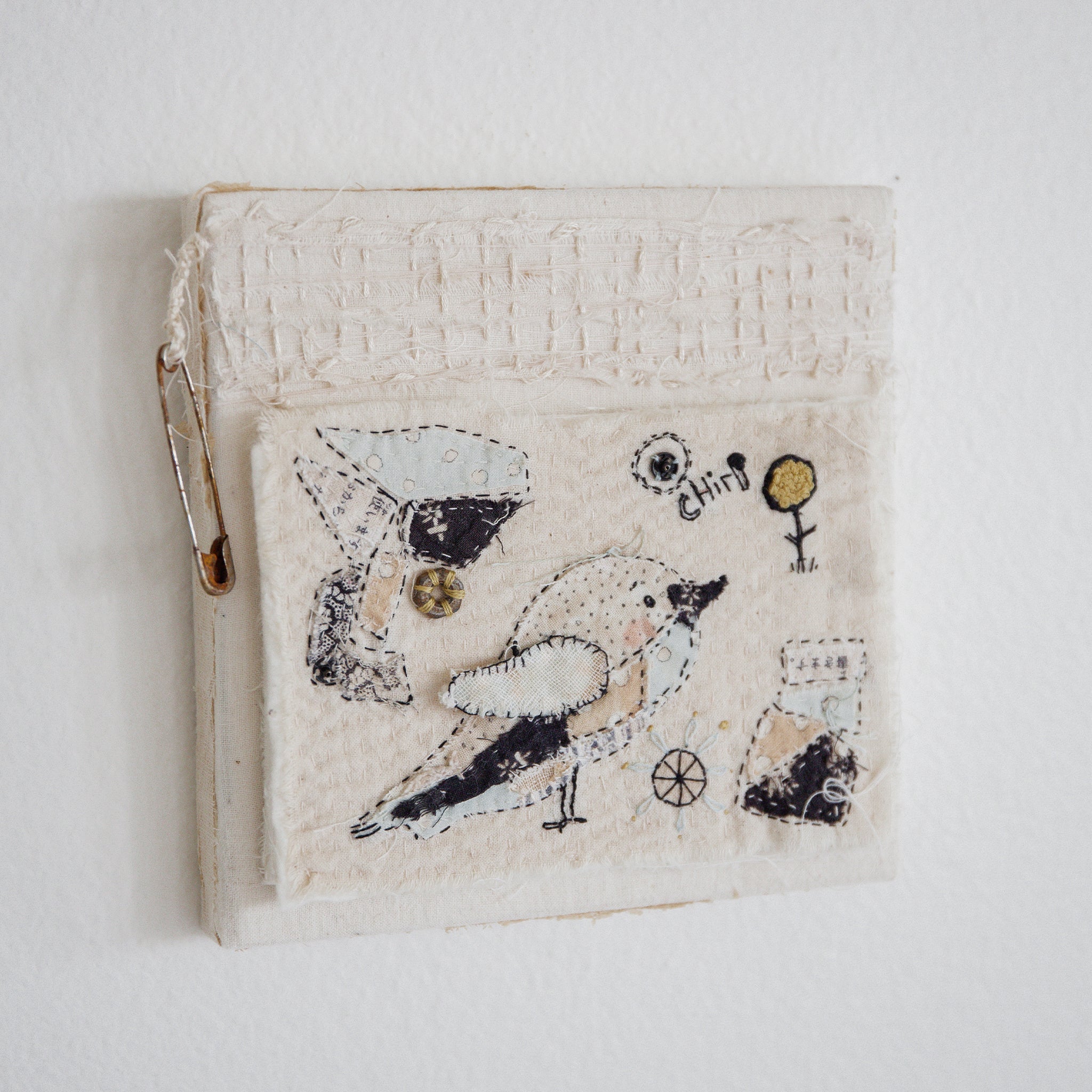 Hutch Studio Birds the Word Fabric Art Collection - Aren't You Chirpy | Wall Decor for Living Room, Nursery & Home Office