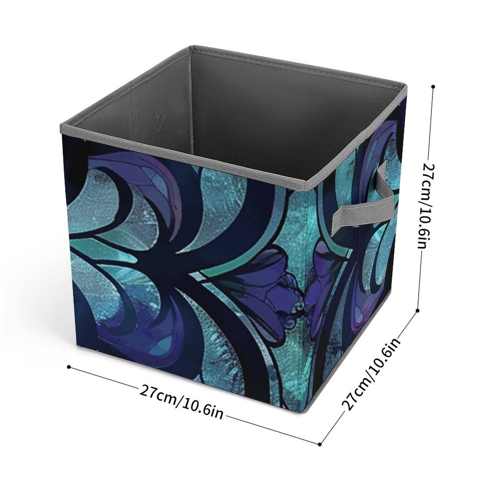 Large Collapsible Storage Bins with Handles - 10.6