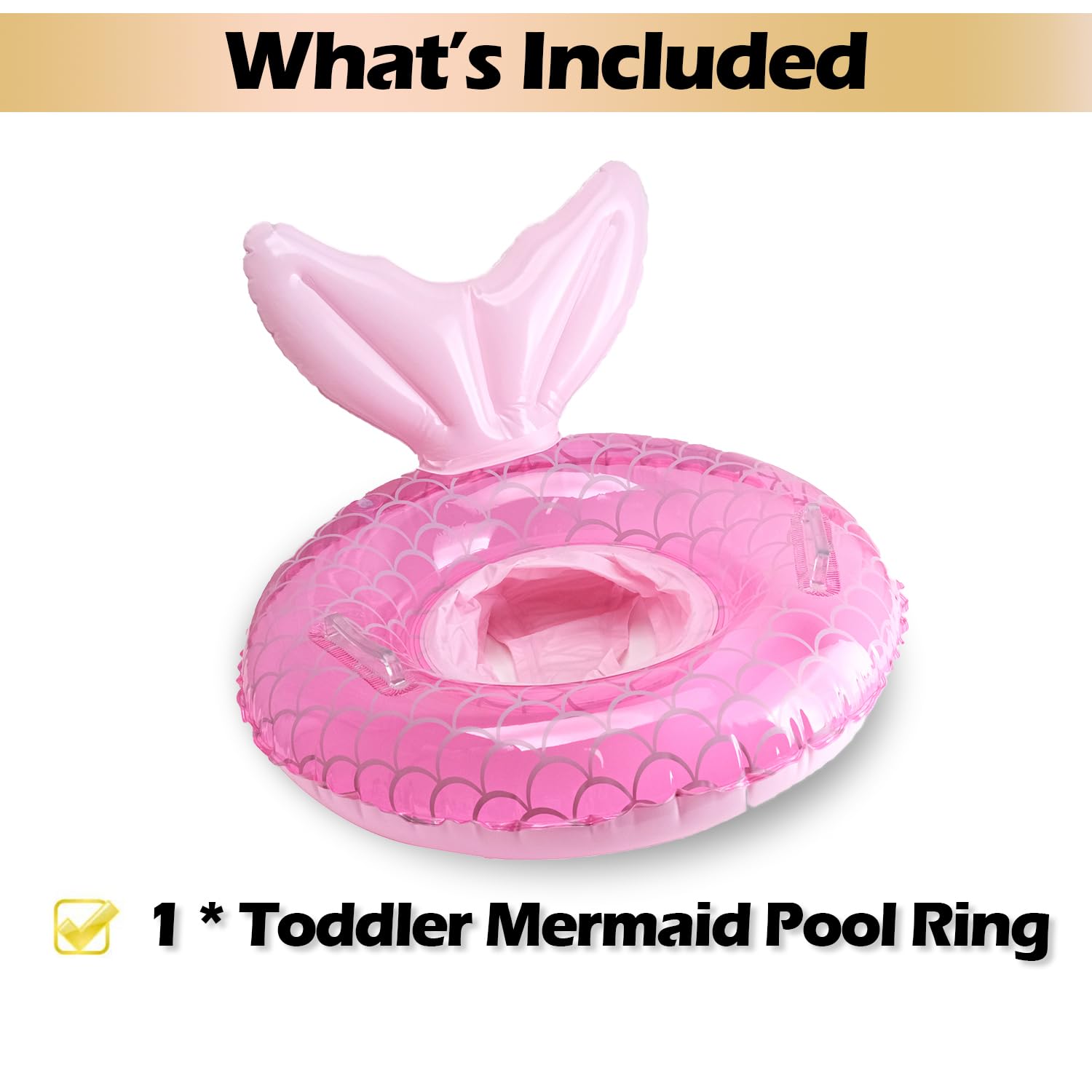 **Mermaid Pool Float for Kids - Inflatable Swim Ring Toy for Girls, Summer Beach & Pool Floats, Outdoor Water Play Accessories - Perfect for Swimming, Beach Parties, and Backyard Fun**