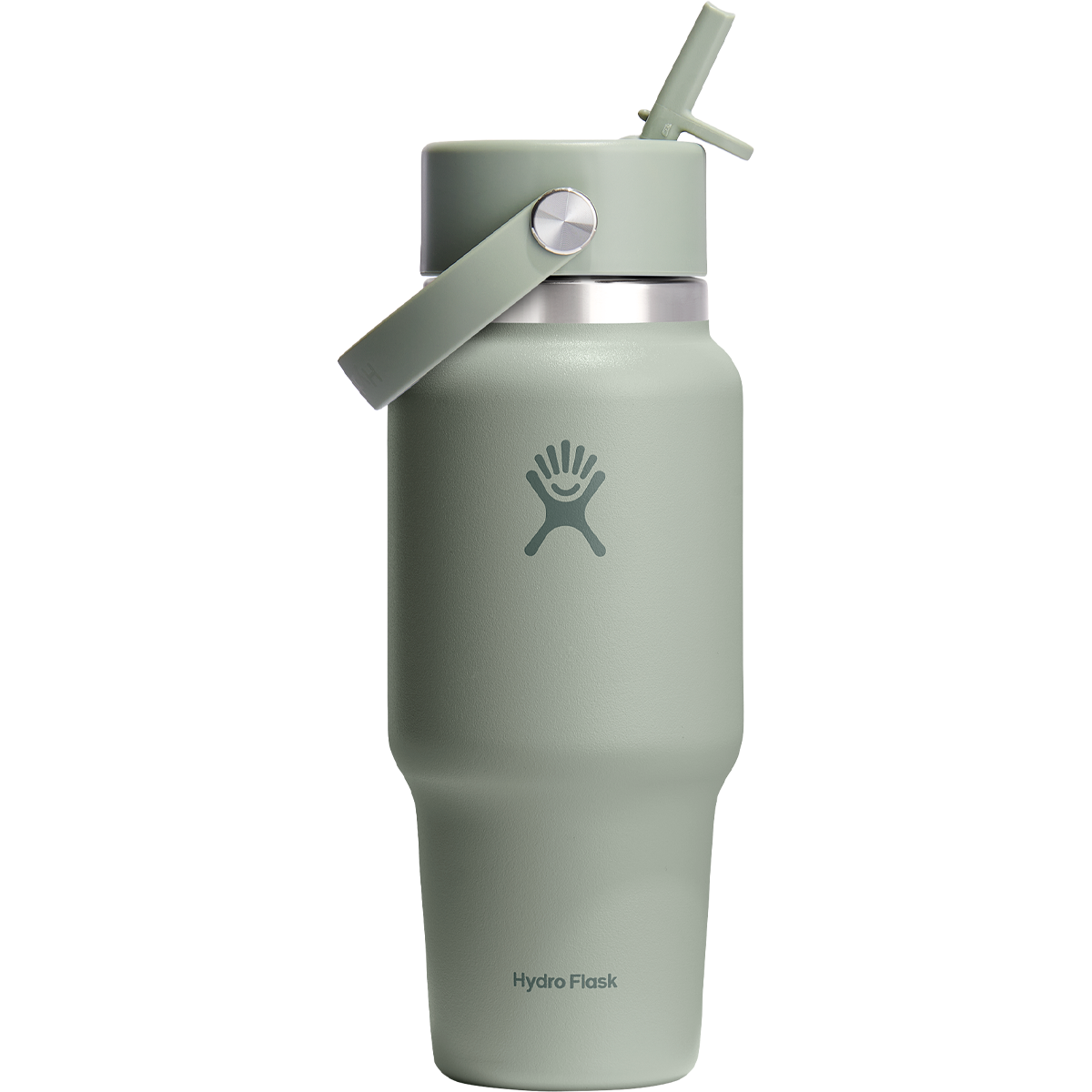 24 oz Wide Flex Straw Travel Bottle - Insulated Stainless Steel Water Bottle with Leak-Proof Lid for Gym, Hiking & Outdoor Activities