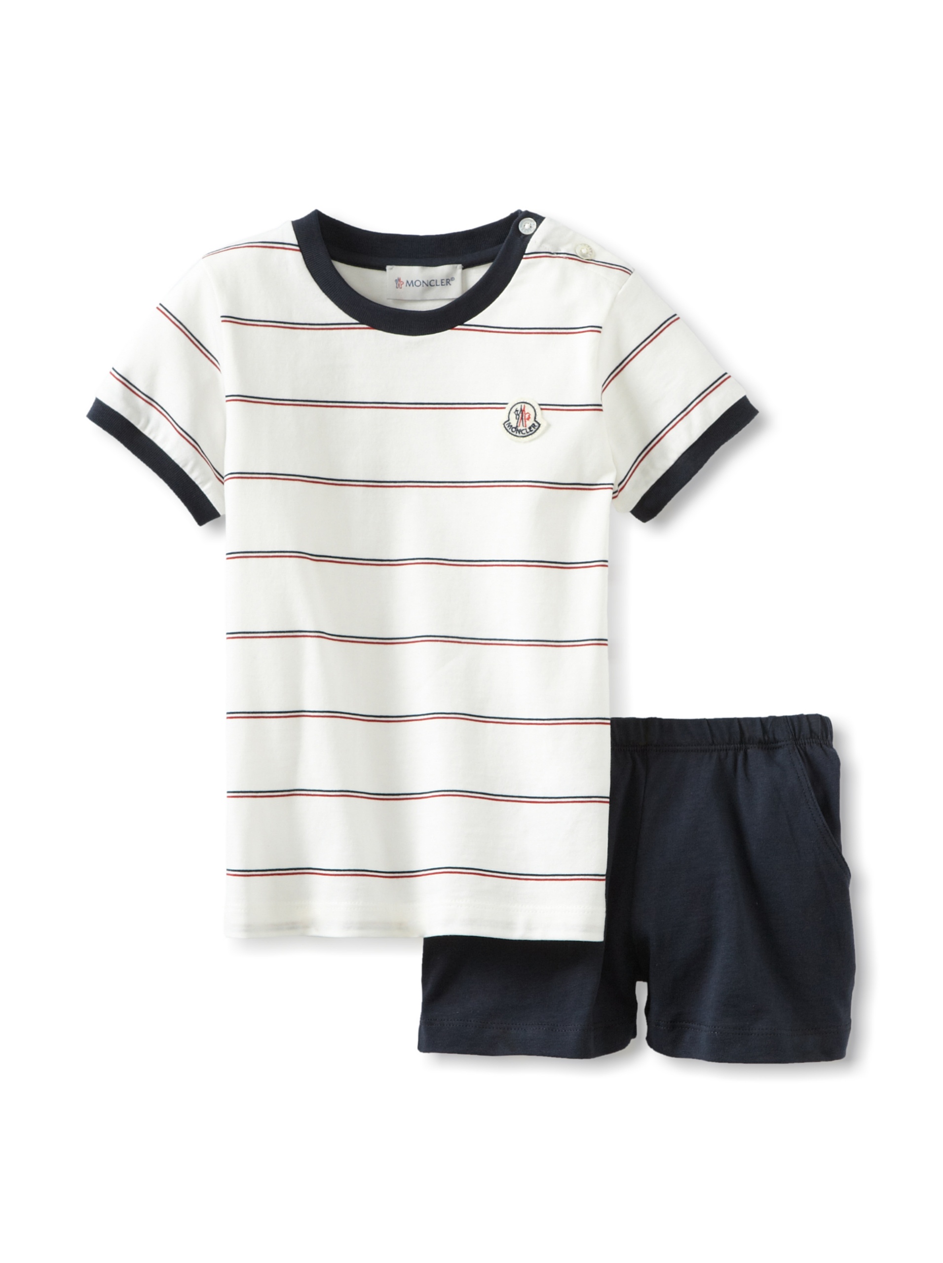 Moncler Kids Polo Shirt and Shorts Set - Stylish Summer Outfit for Boys & Girls - Perfect for School, Playdates & Outdoor Activities