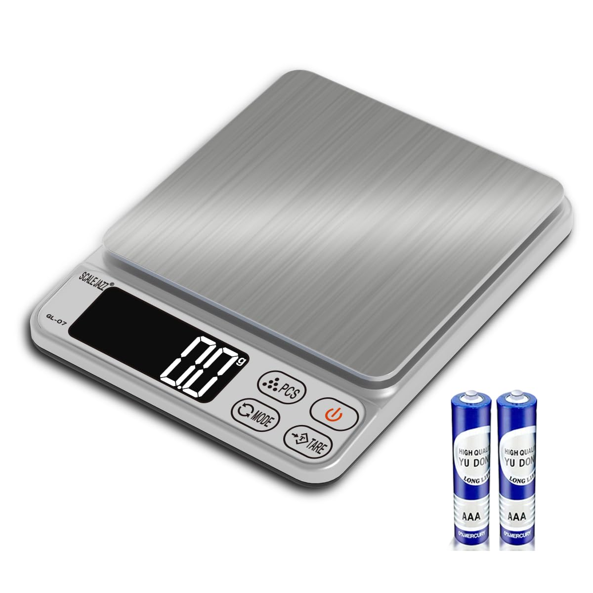 Mini Digital Kitchen Scale - 6.6lb Capacity, Precise Grams & Ounces Measurement for Cooking, Baking & Food Portioning | LCD Display, Tare Function, Auto-Off | Perfect for Home Kitchen, Coffee Brewing & Jewelry Weighing