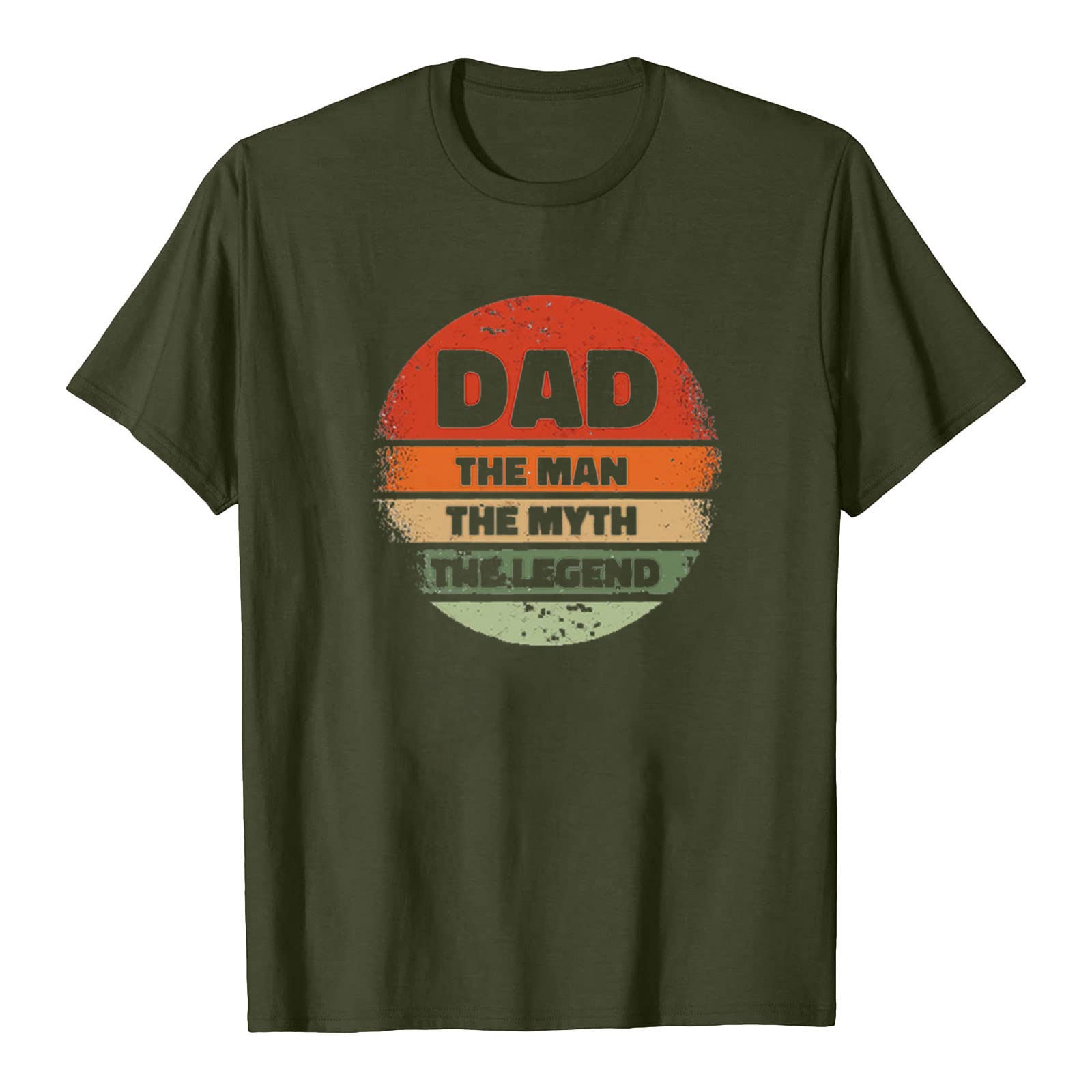 Funny 'Dad The Man The Myth The Legend' 2022 Graphic T-Shirt - Unisex Short Sleeve Cotton Tee for Father's Day, Birthday Gifts & Casual Wear