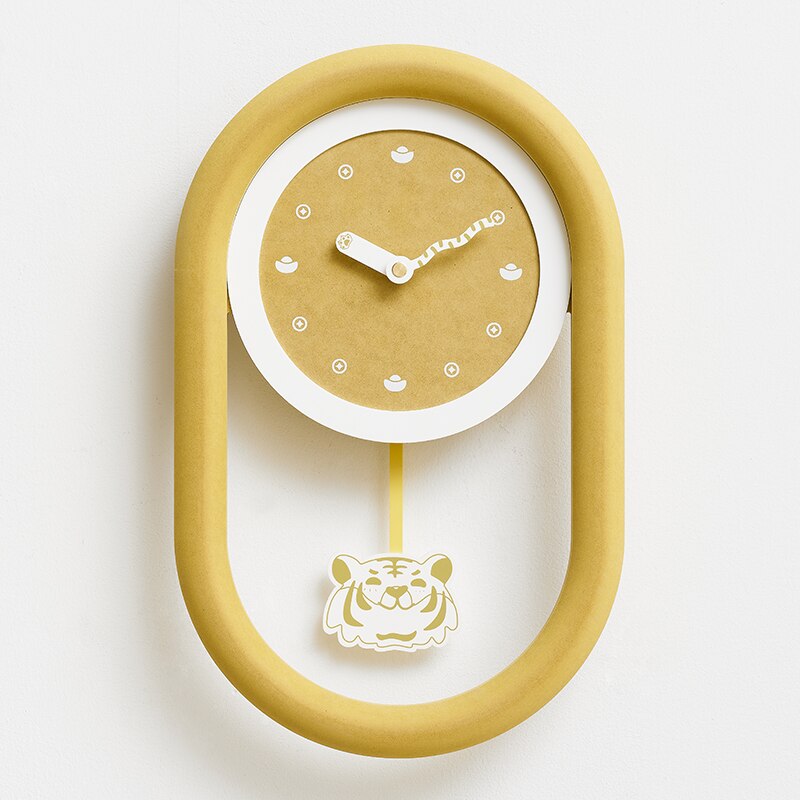 Tiger New Year Wall Clock - Modern Quartz Clock for Home & Office Decor | Perfect for Chinese New Year Gifts, Living Room, Bedroom, and Kitchen Wall Decor